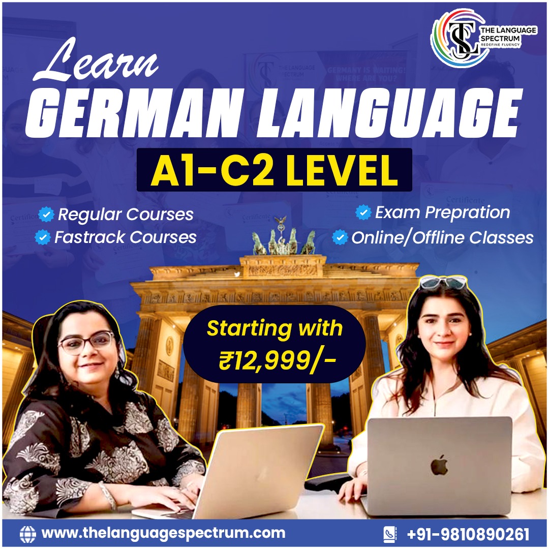 The Language Spectrum Facebook ad: Learn German A1-C2, Unlock €40,000 to €65,000 Salary Jobs…