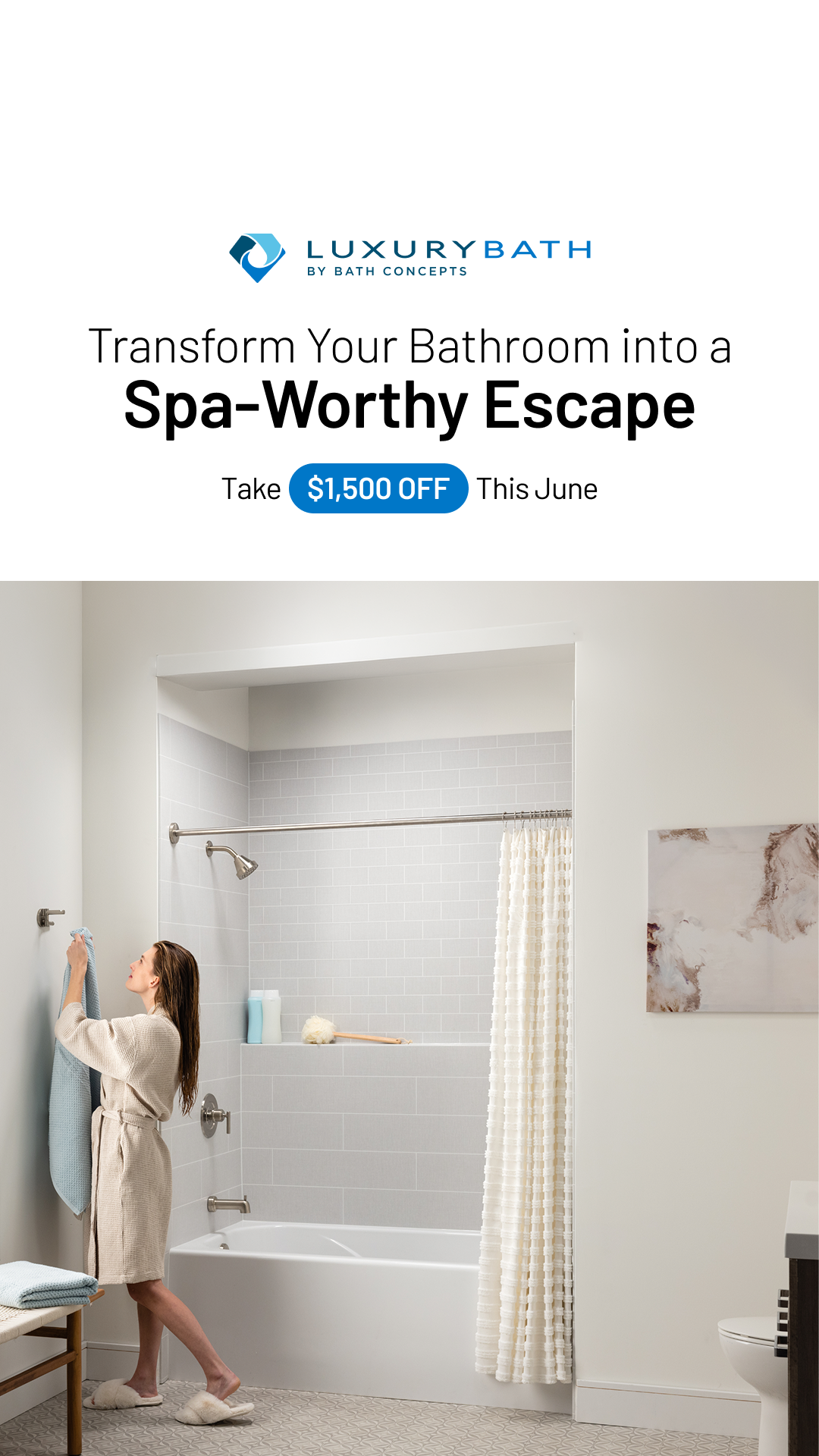 Luxury Bath Facebook ad from Jun 1, 2026