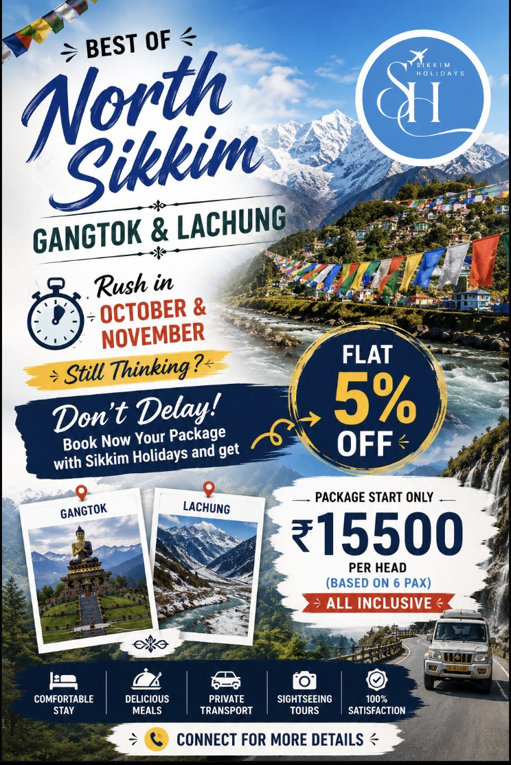 Sikkim Holidays Facebook ad: North Sikkim Rush is ON!