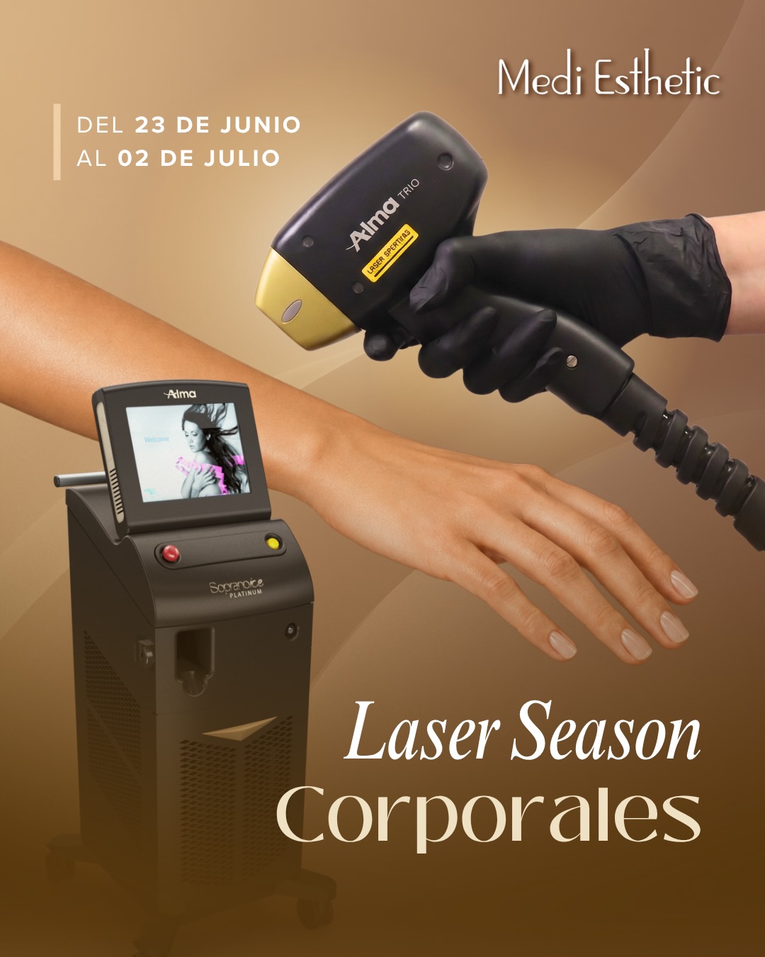 Medi Esthetic Peru Facebook ad: ¡Empezó Laser Season Corporal en Medi Esthetic!