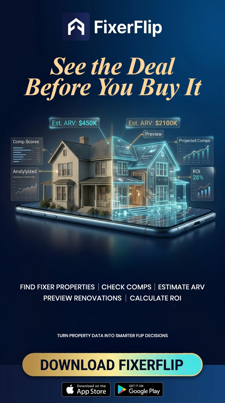 FixerFlip Facebook ad: FixerFlip AI - Real Estate