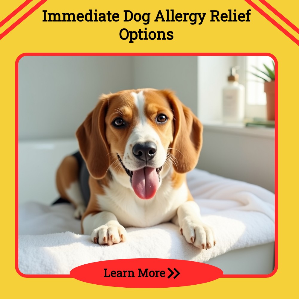 ExploreAnswers Revelation Facebook ad: Immediate Dog Allergy Relief Options!