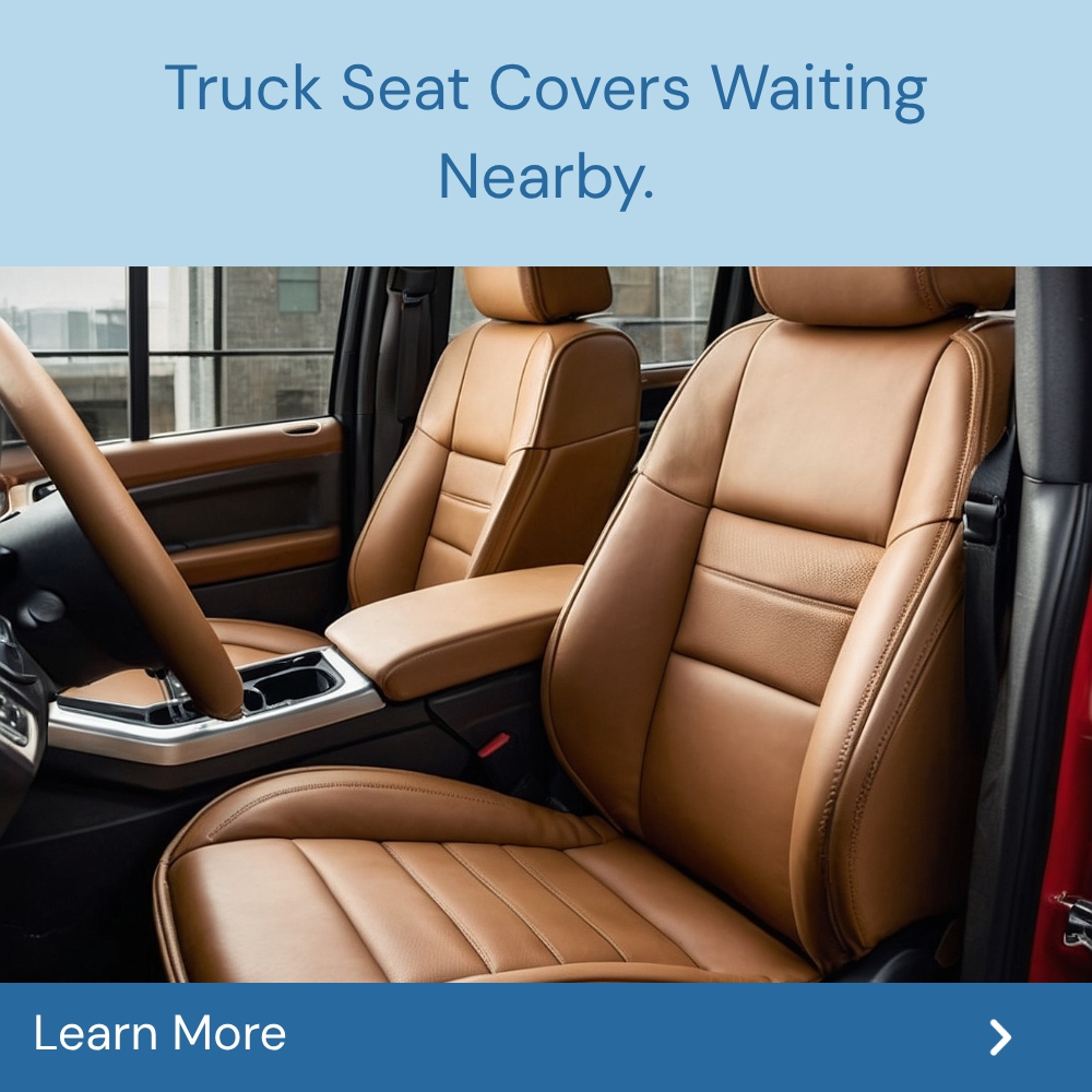 QuickSearches Impulse Facebook ad: Find Out Local Truck Seat Cover Options.