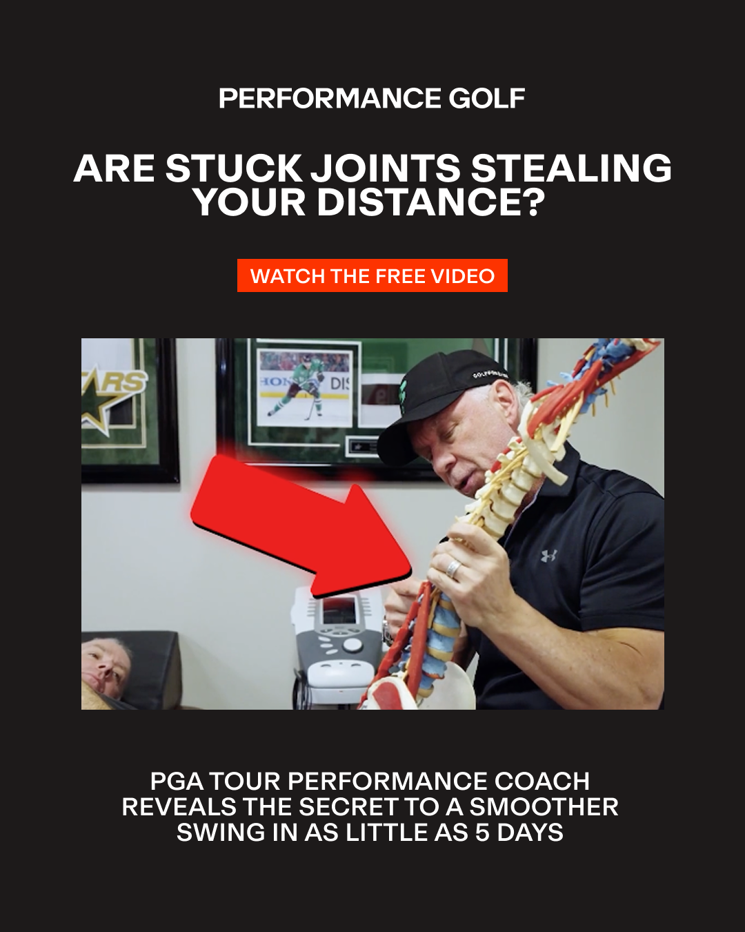 Performance Golf Facebook ad