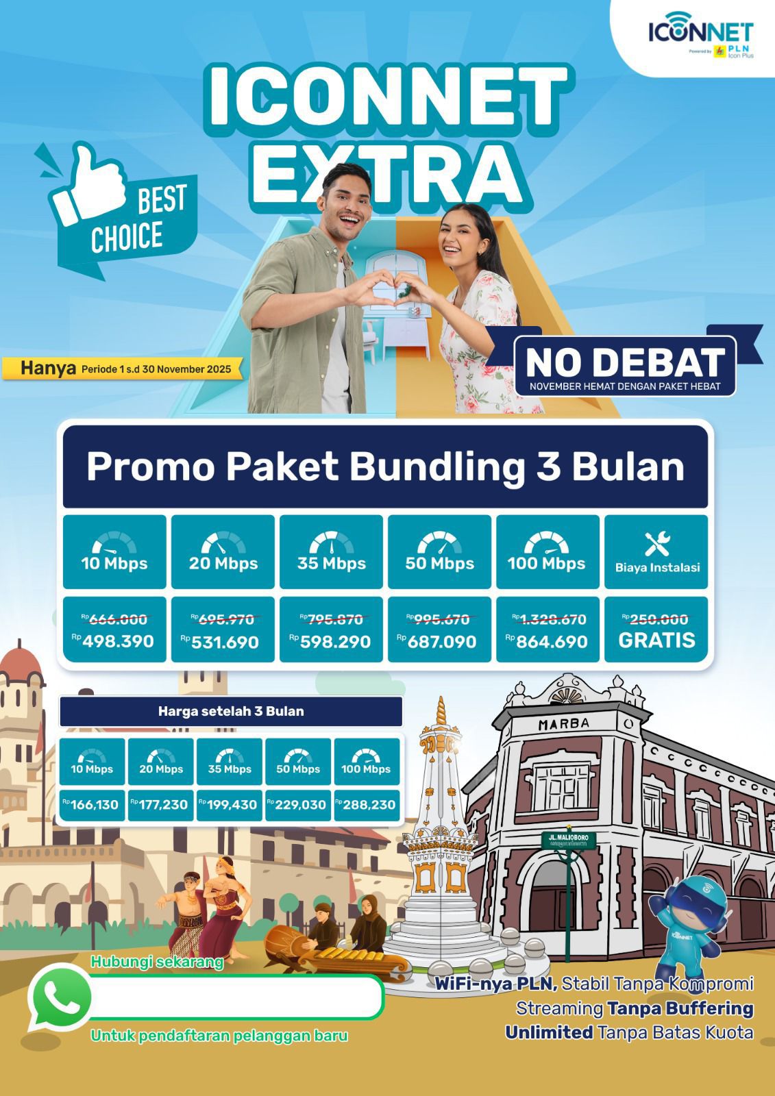 WiFi PLN Yogyakarta Raya Facebook ad: Cek Ketersediaan WiFi Sekarang