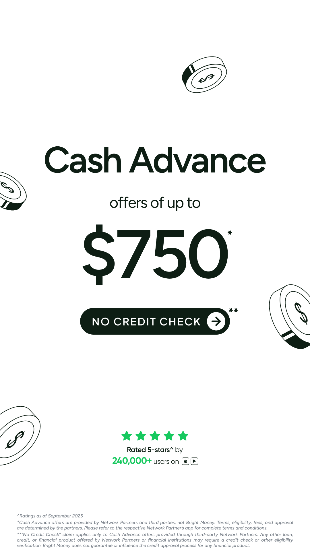 Bright Money Facebook ad