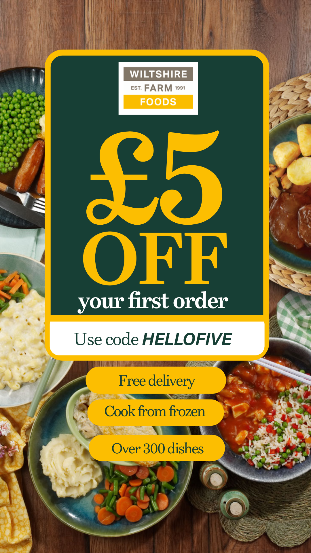 Wiltshire Farm Foods Facebook ad