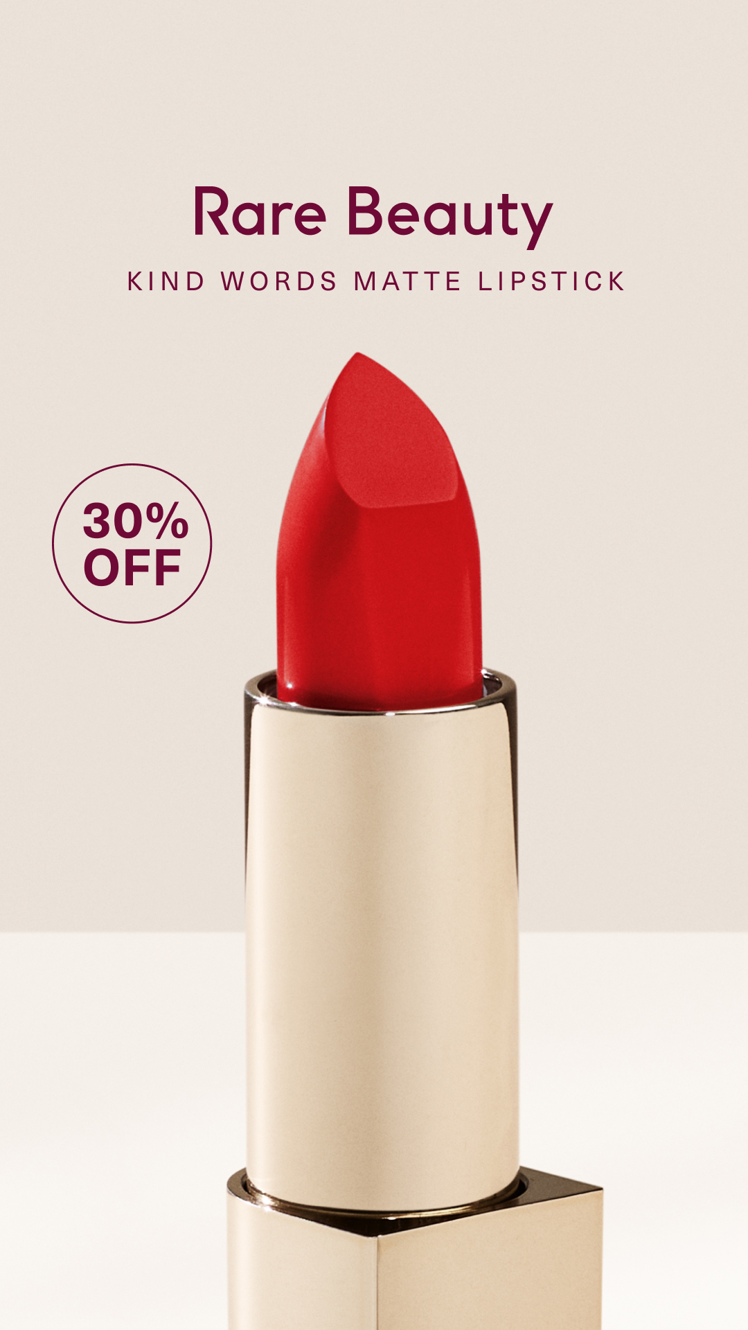 Rare Beauty Facebook ad