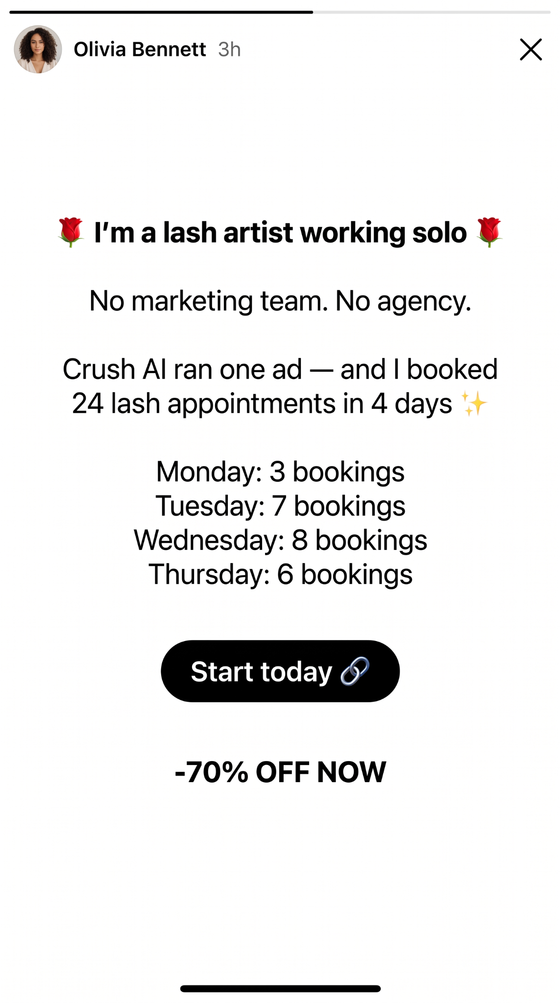 trycrush.ai Facebook ad