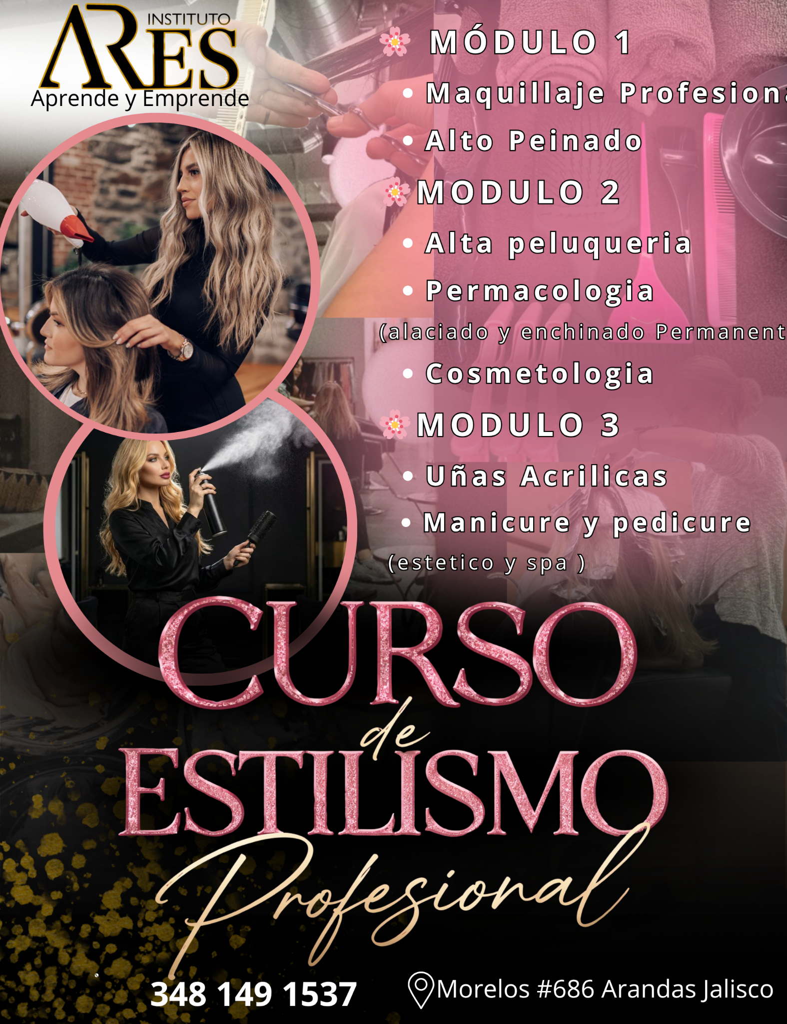 Instituto ARES  escuela de barbería y belleza  Facebook ad