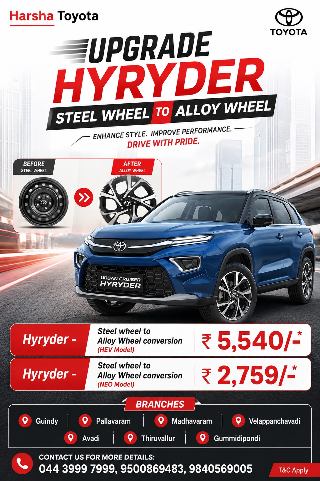 HarshaToyota Chennai Facebook ad from Jun 25, 2026