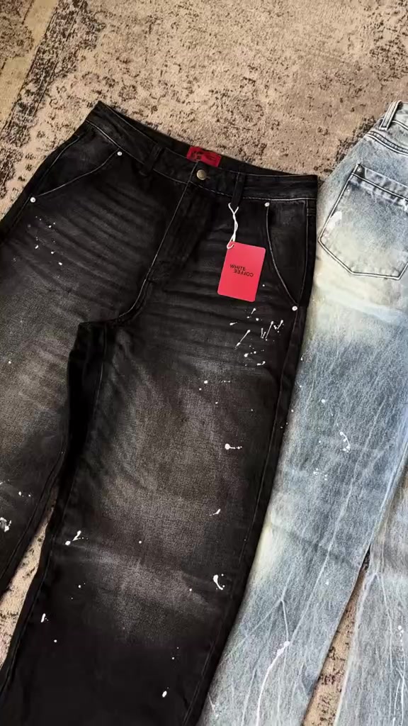 White Coffee Facebook ad: SHOP JEANS