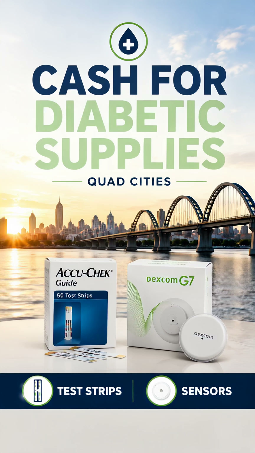 QuadCities - Diabetic Supplies Facebook ad: Cash for Diabetic Supplies