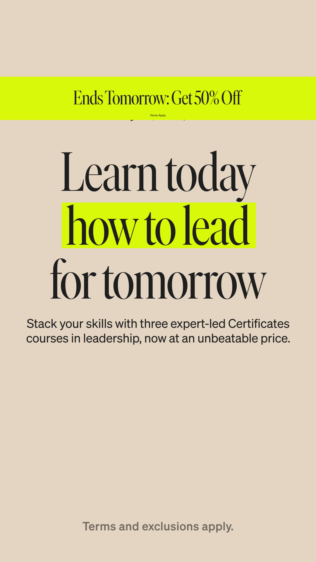 MasterClass Facebook ad