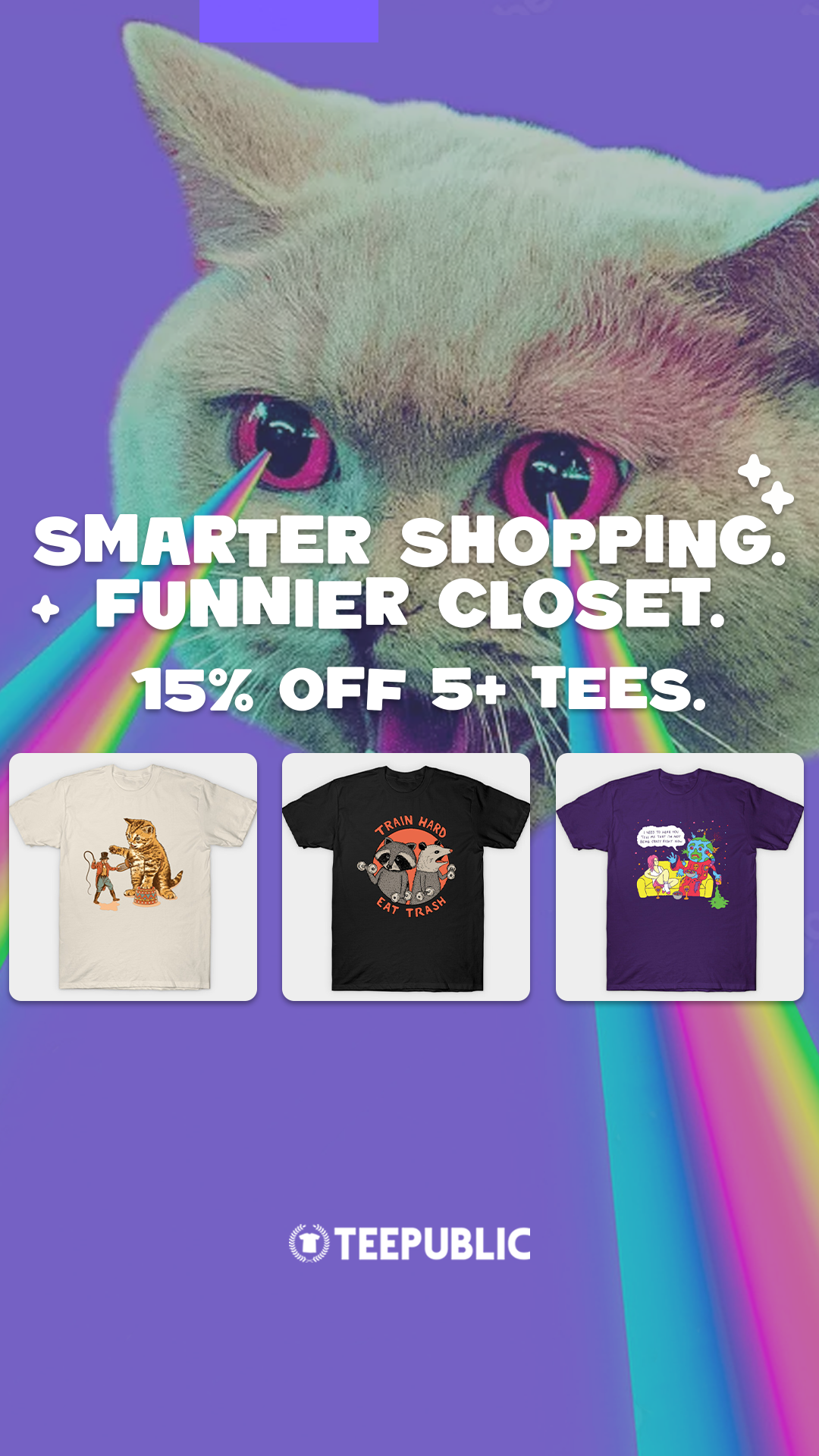 TeePublic.com Facebook ad