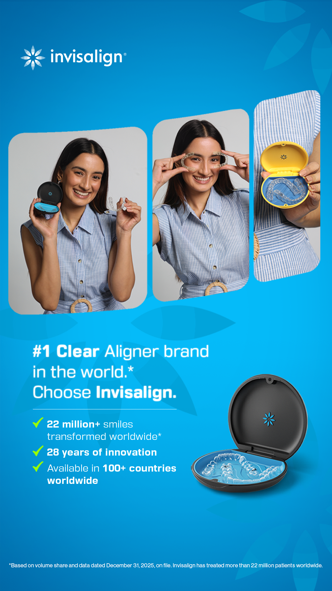 Invisalign India Facebook ad: Duniya ka #1 clear aligner brand