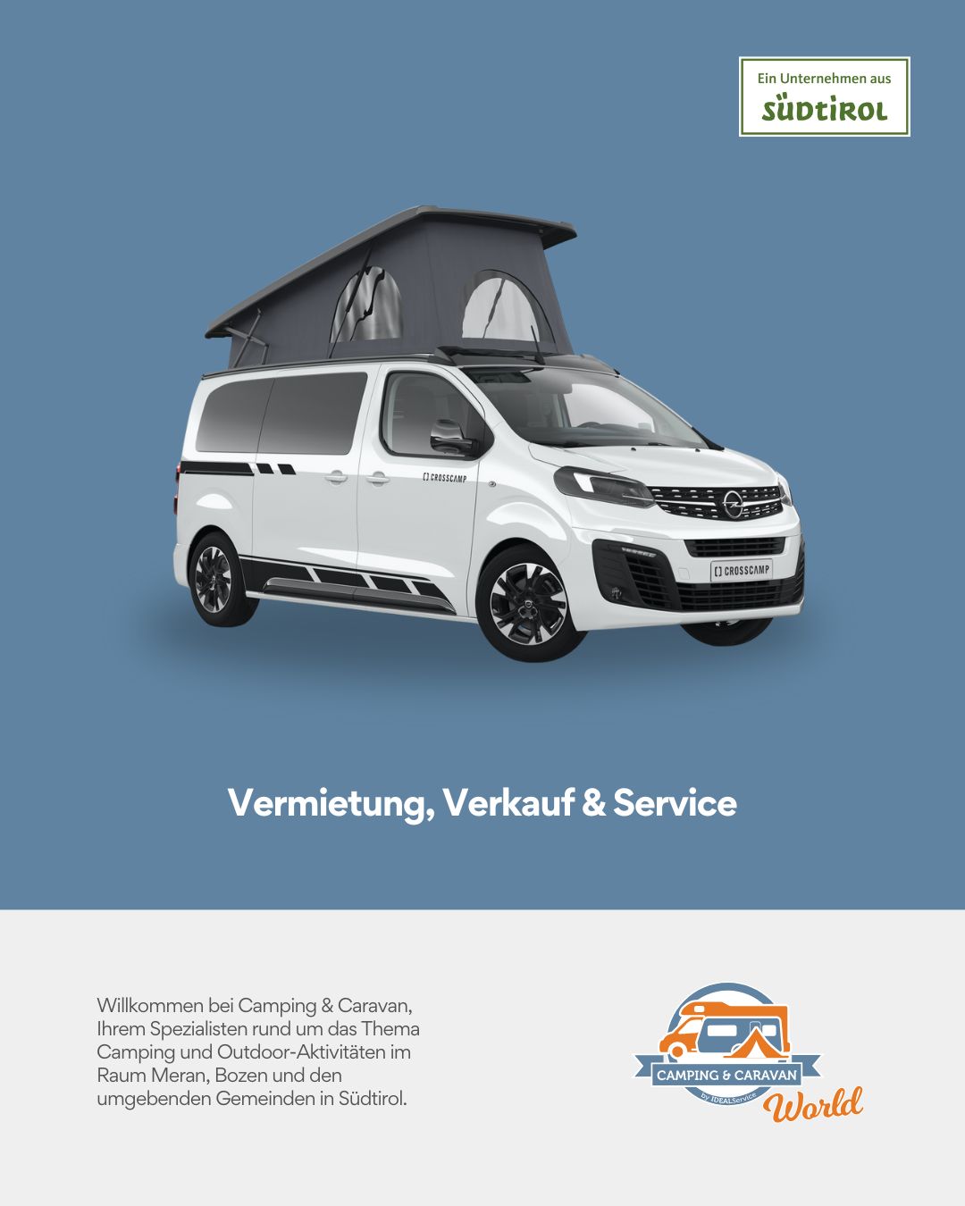 Camping & Caravan Facebook ad: Camping & Caravan: Ihre Südtiroler Experten für mobiles…