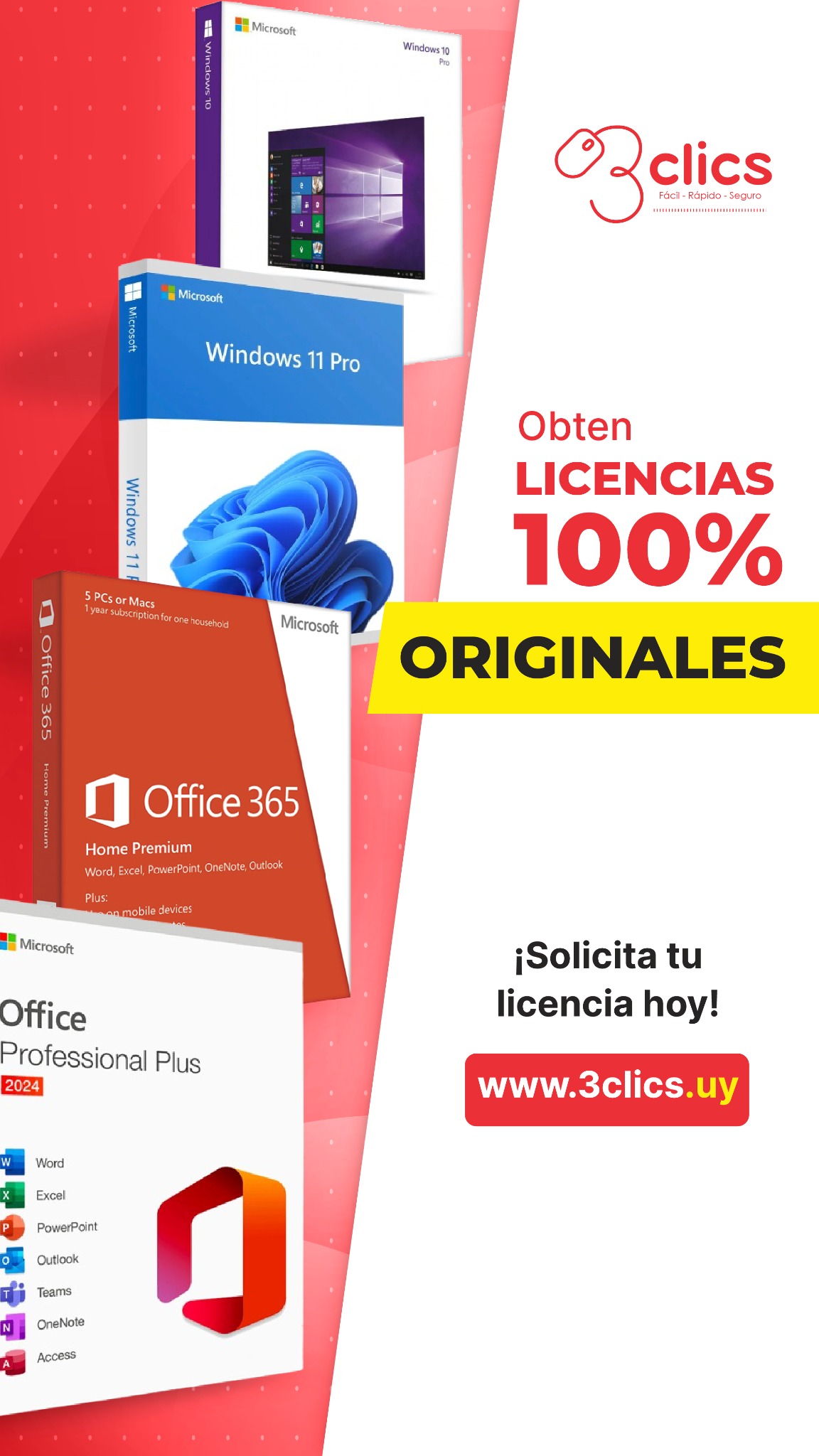 3Clics Uruguay Facebook ad from Jan 14, 2026