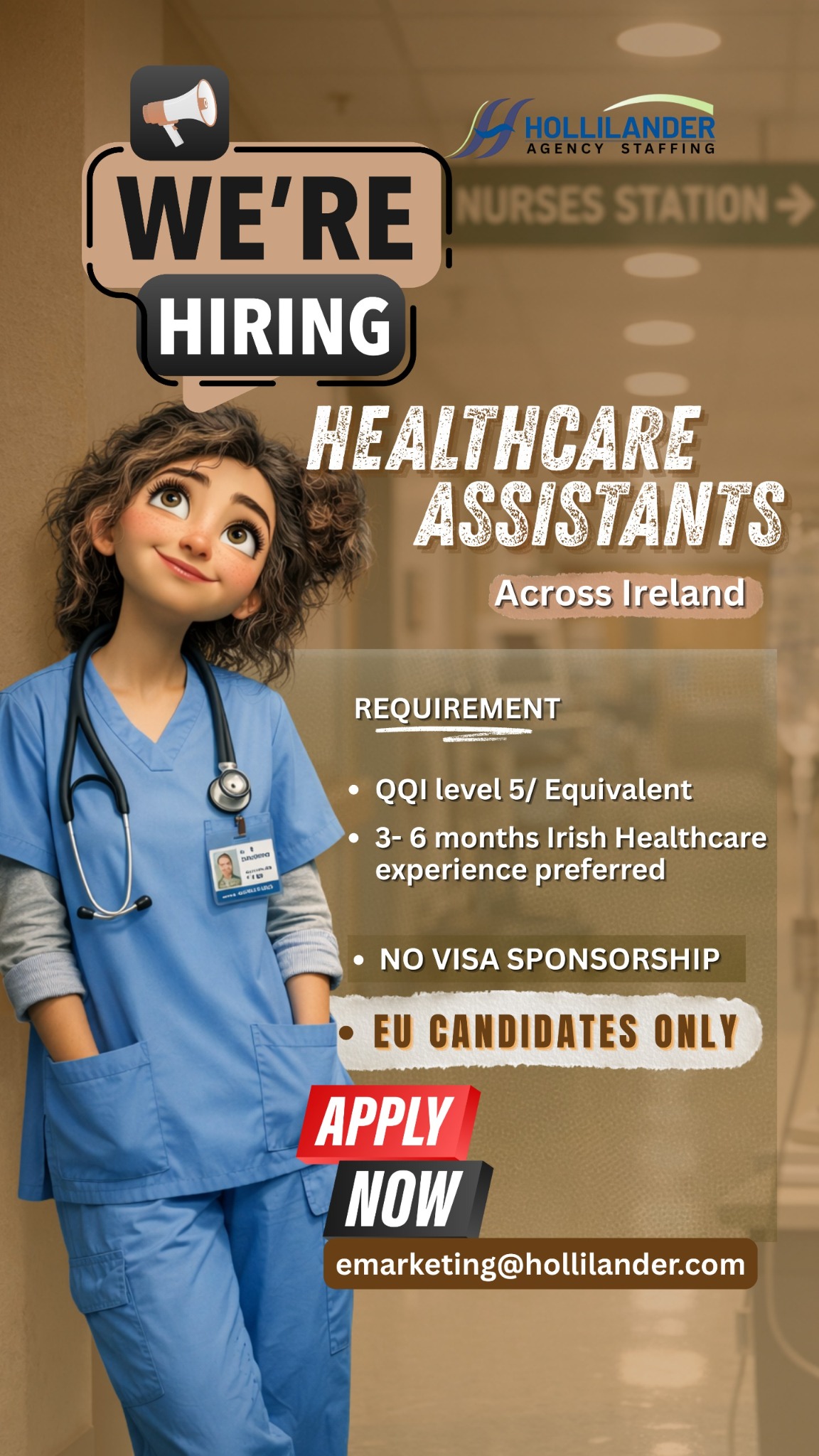 Healthcare Agency Staffing. Facebook ad from Feb 27, 2026