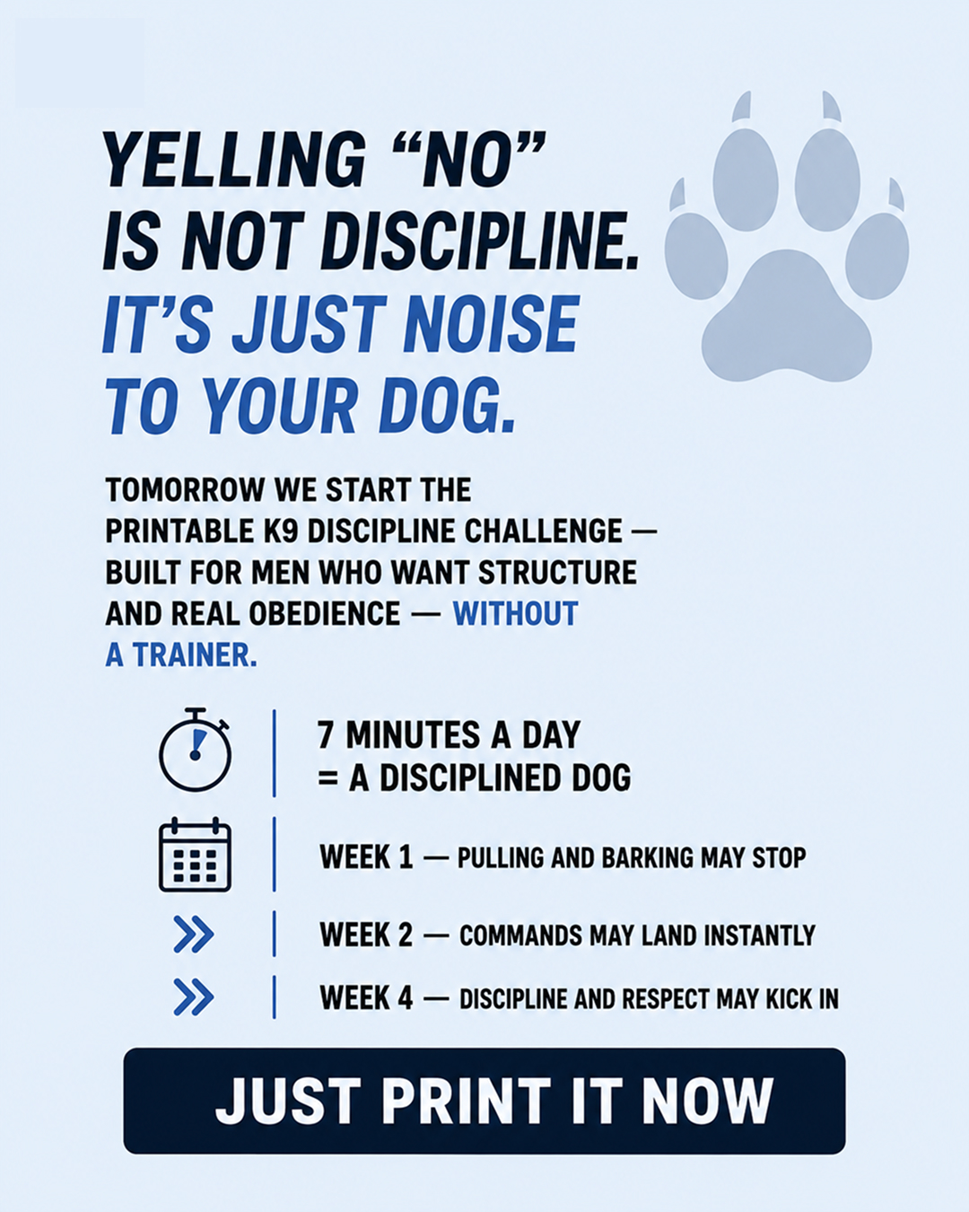 1st Dog Training Club Facebook ad