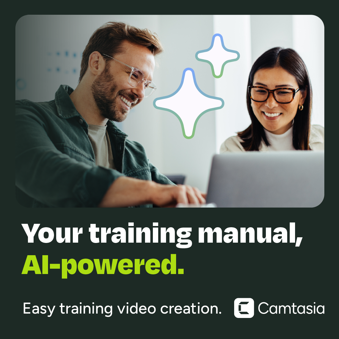 Camtasia Facebook ad: Easy training video creation