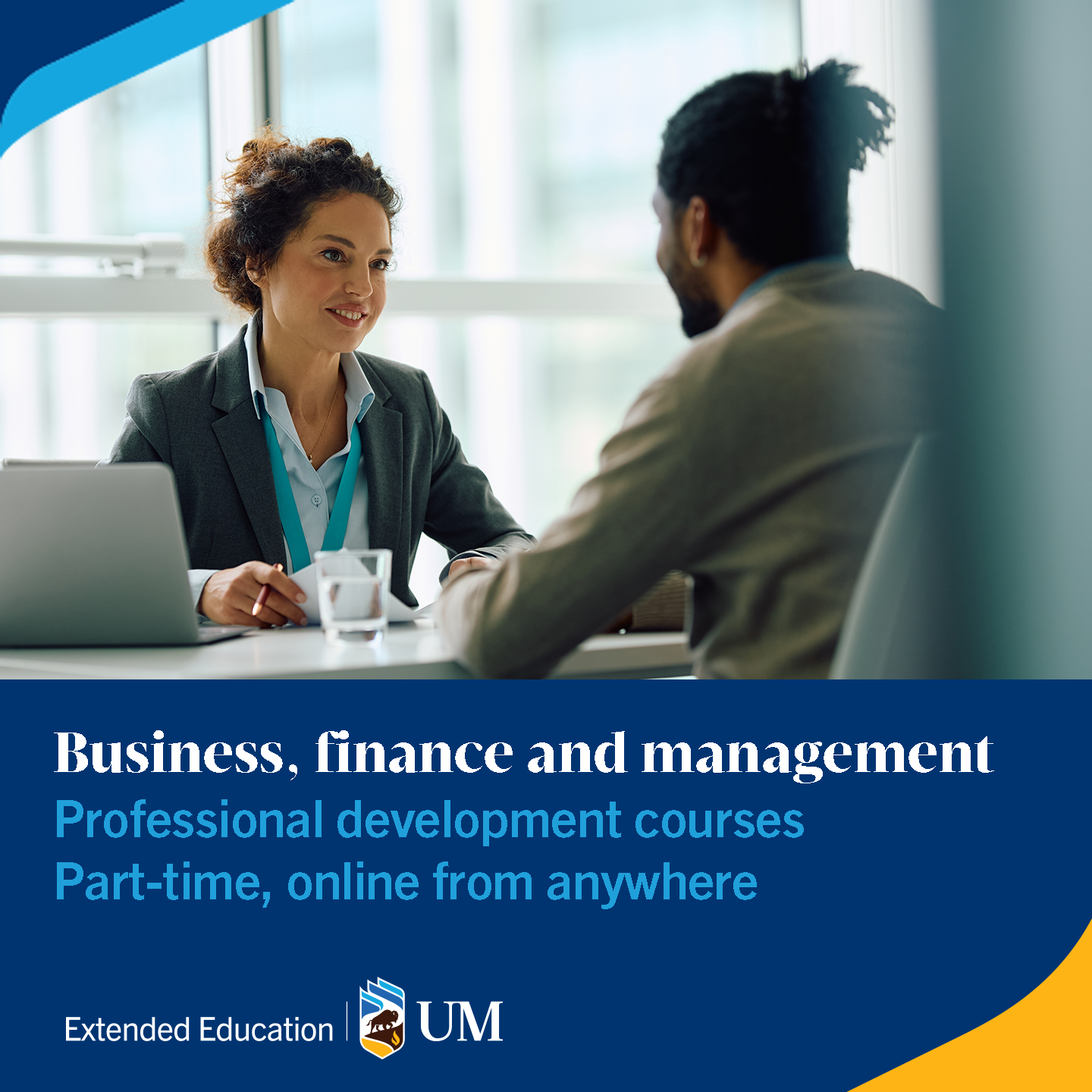 Extended Education - University of Manitoba Facebook ad: Learn skills, gain confidence & lead your way…