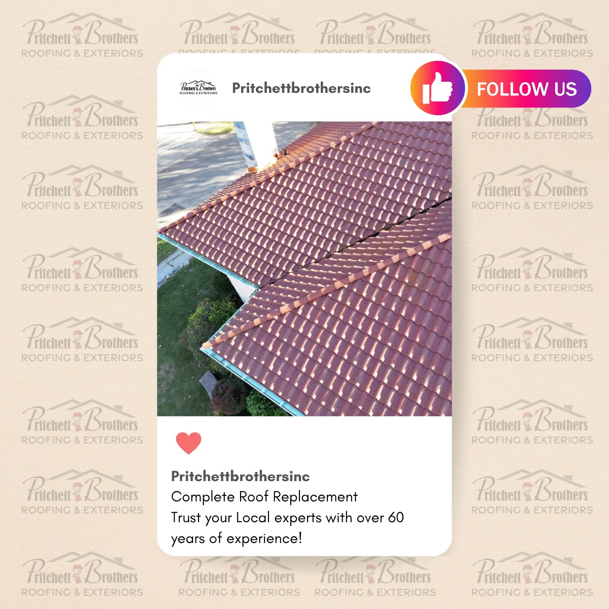 Pritchett Brothers Roofing & Exteriors Facebook ad