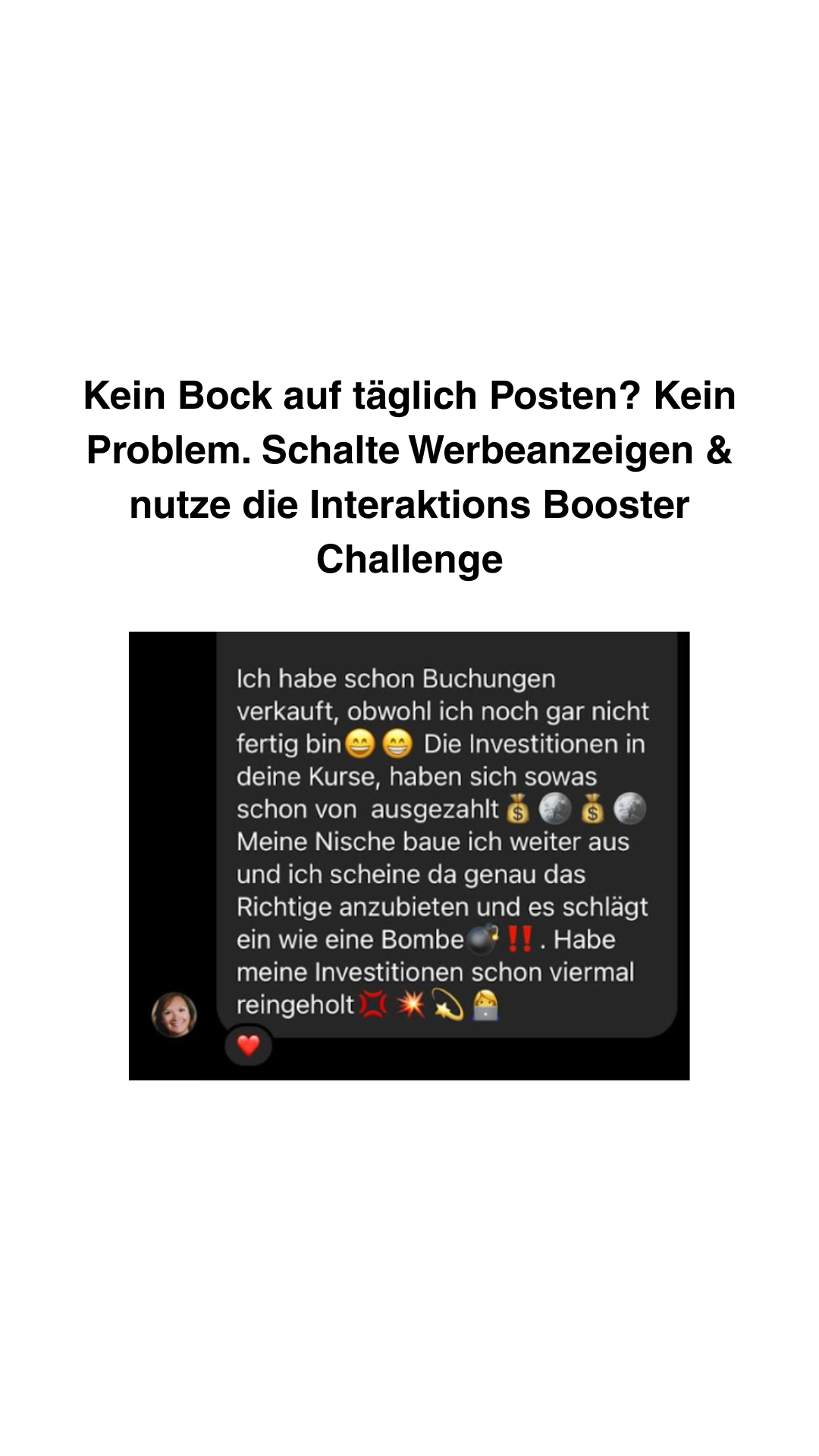 Julia Trost - Online Unternehmensaufbau Facebook ad