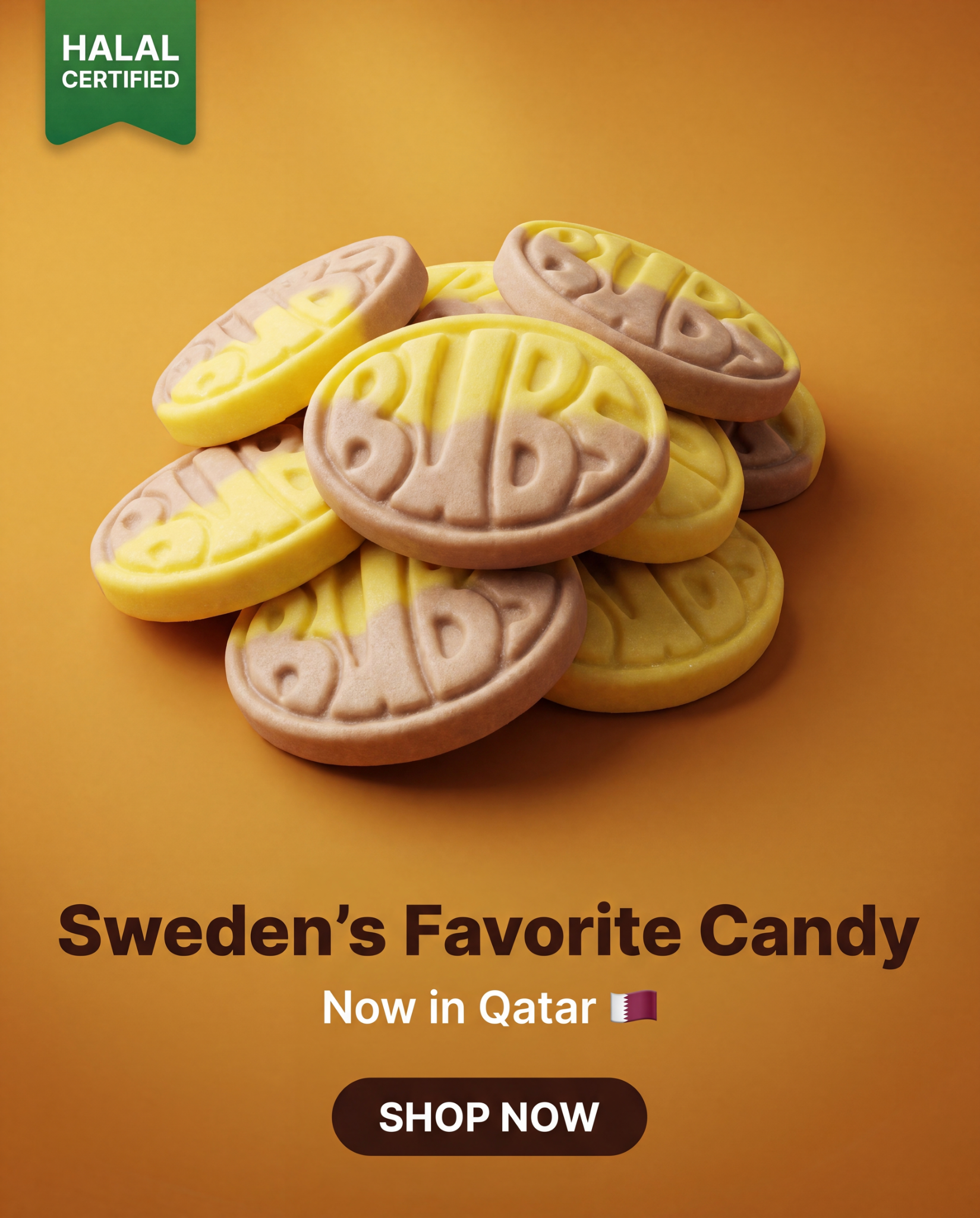 Nordic Sweets Facebook ad: Swedish Candy, Now in Qatar