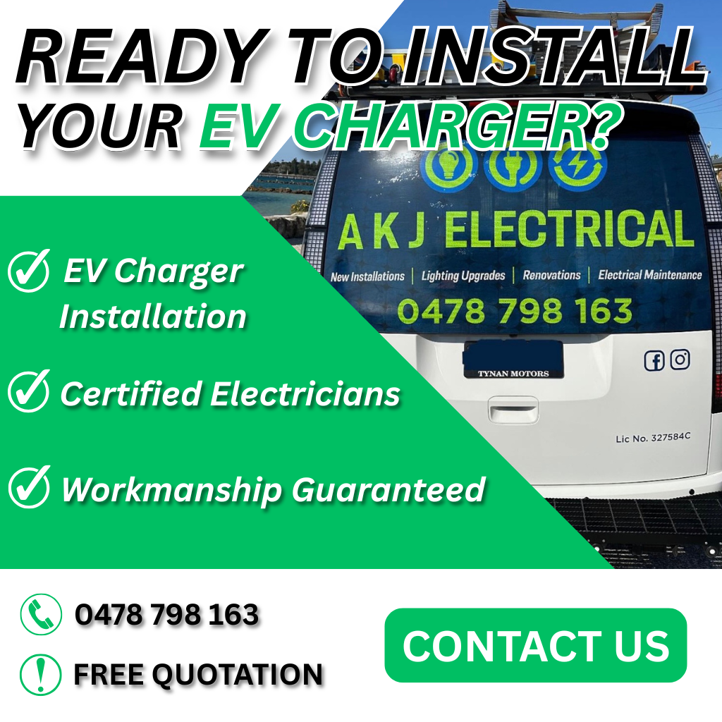 A K J Electrical Facebook ad: Tired of Slow EV Chargers?