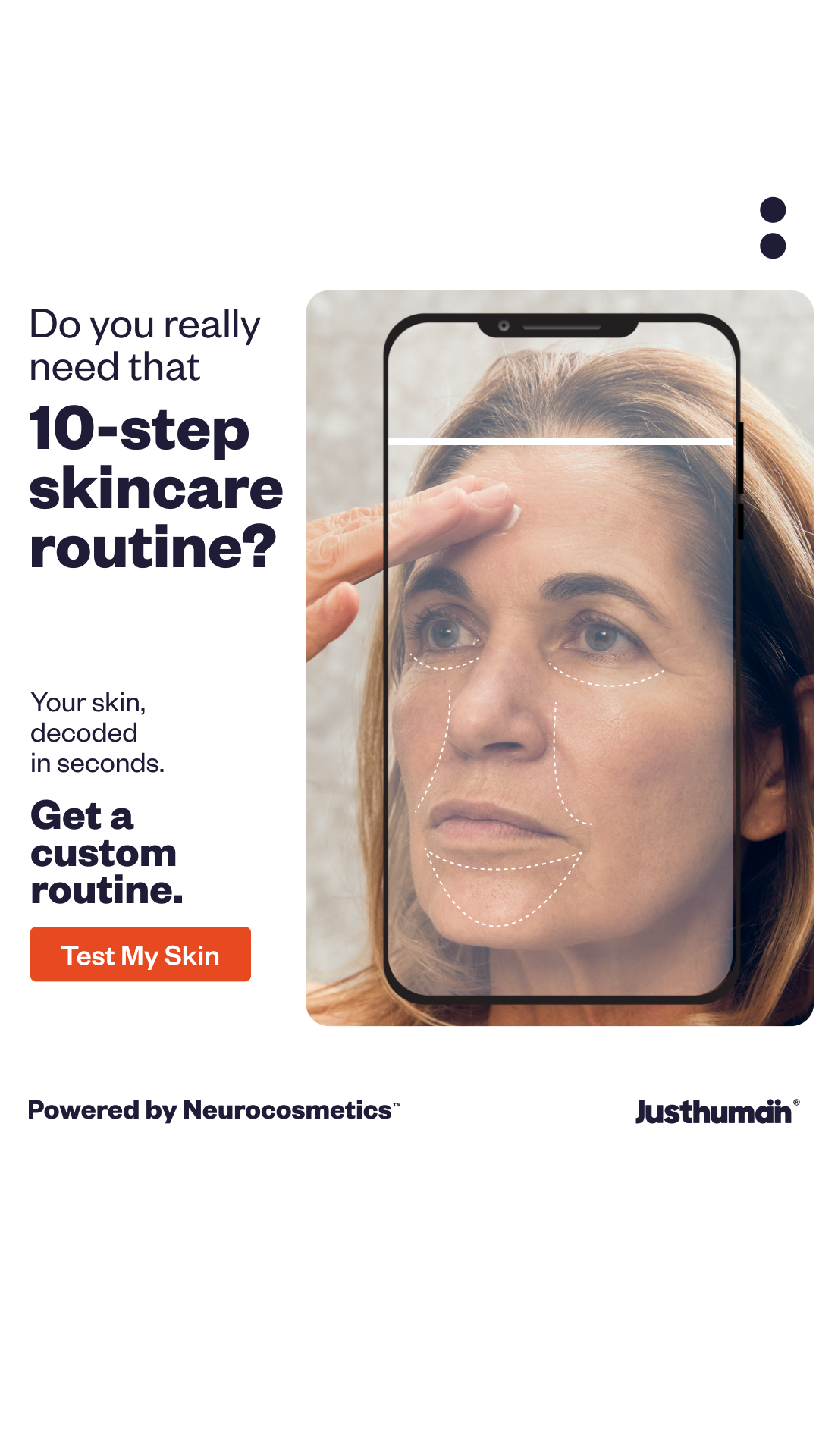 Justhuman Facebook ad