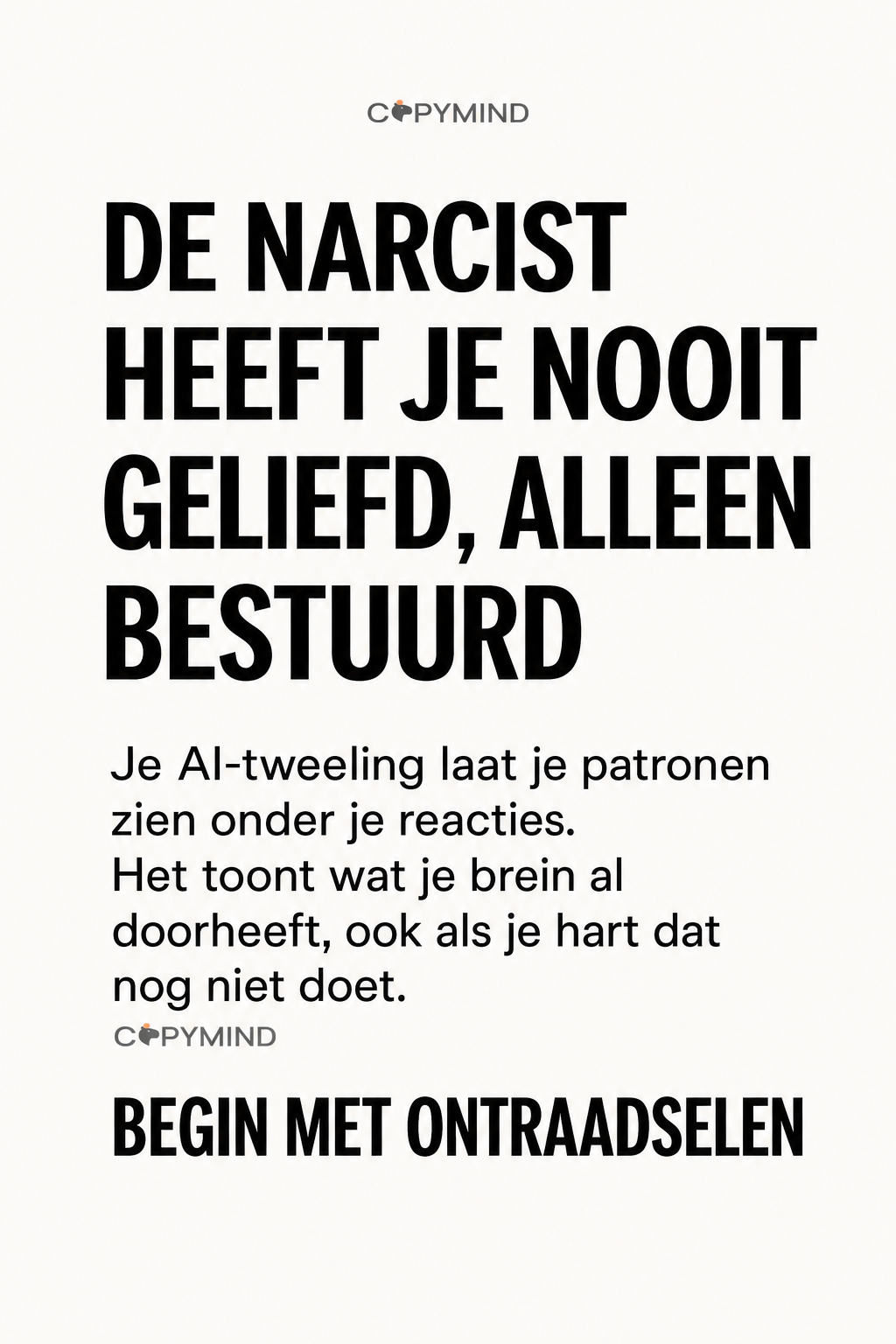 Sir George J. Miklos from Copymind Facebook ad: Je AI-kopie zal je niet veroordelen!