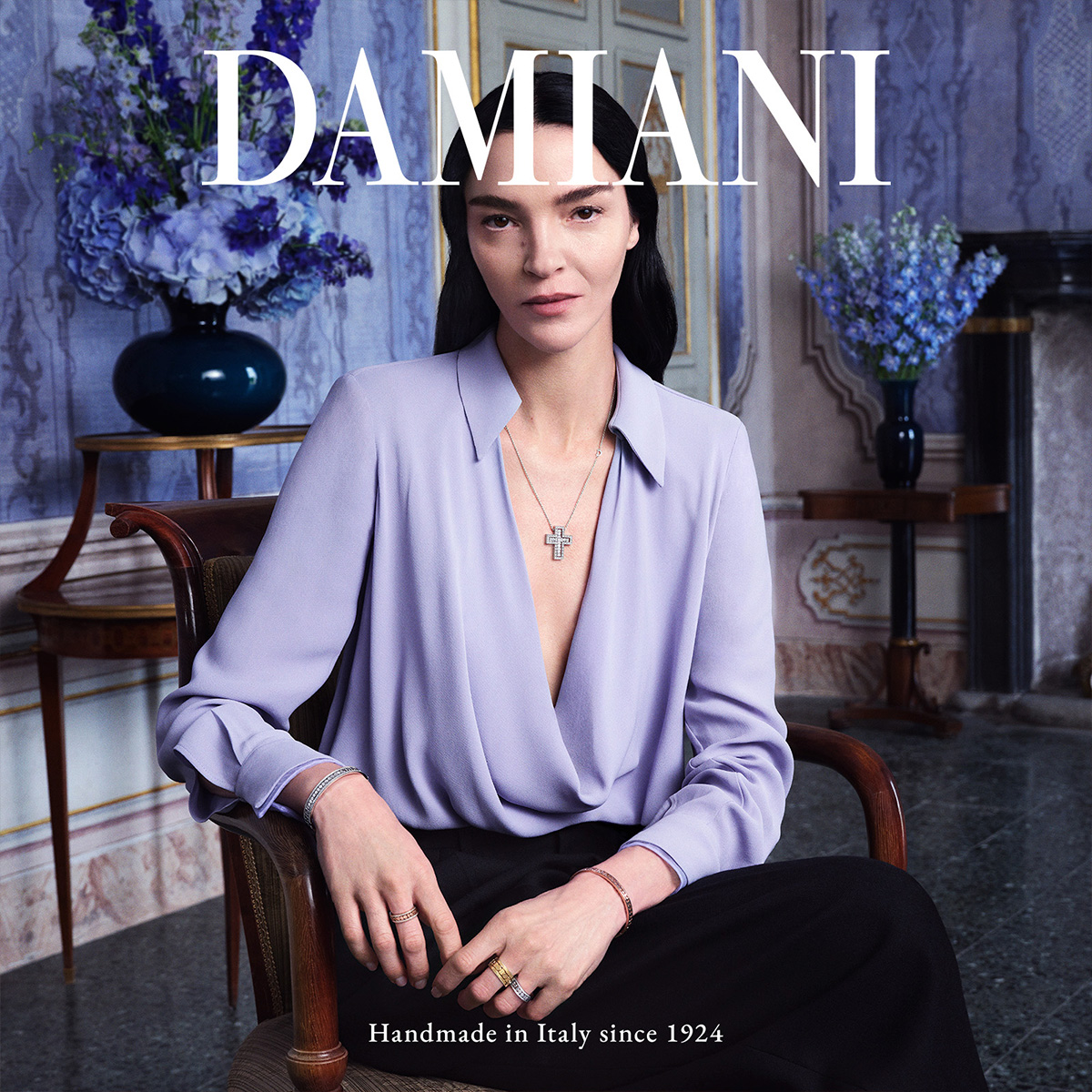 Damiani Facebook ad: Mariacarla Boscono, protagonista della nuova campagna…
