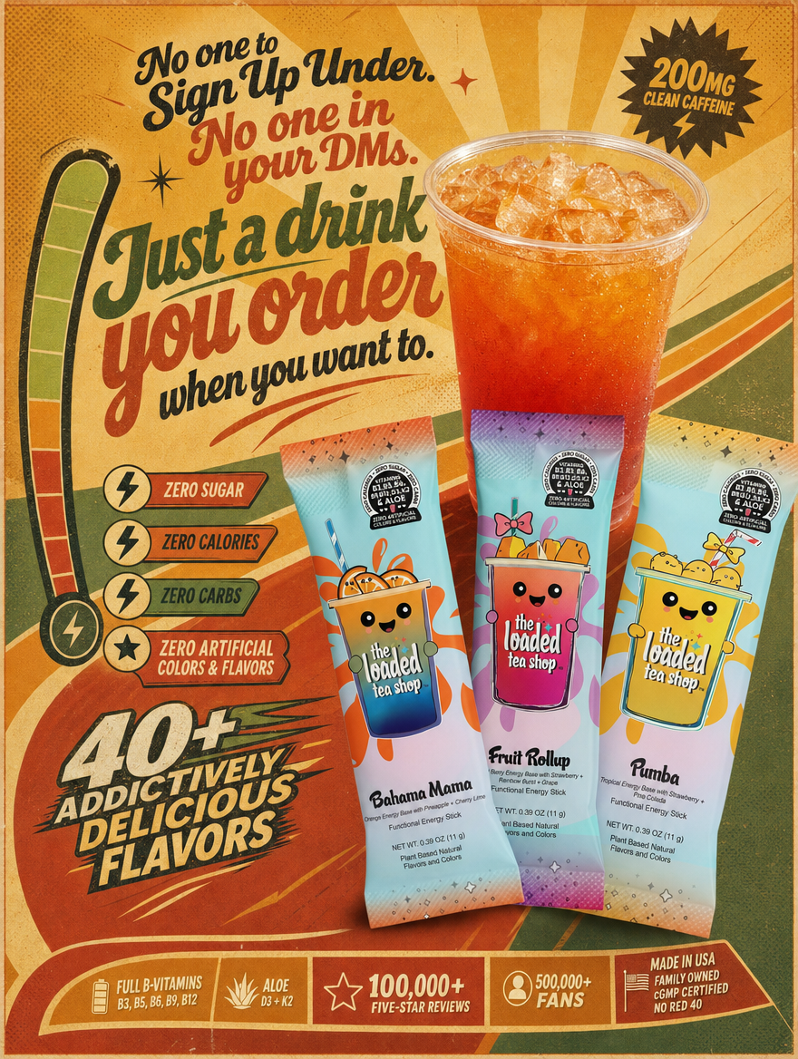 The Loaded Tea Shop Facebook ad
