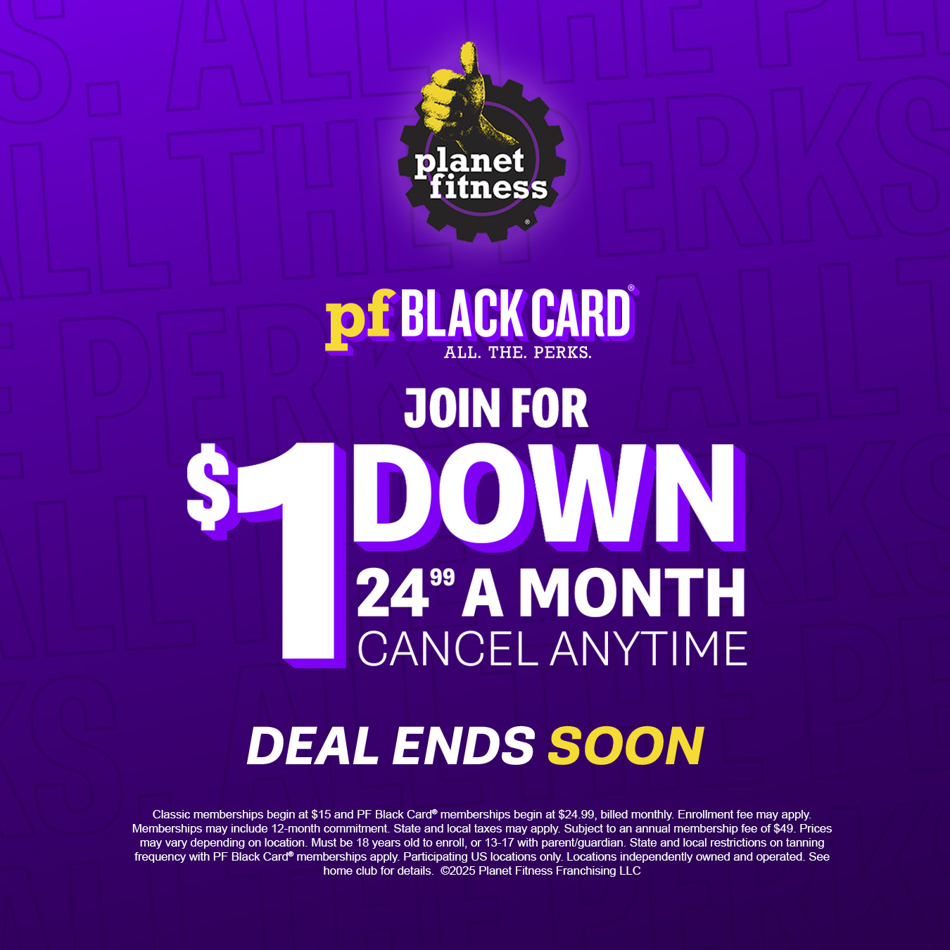 Planet Fitness Facebook ad