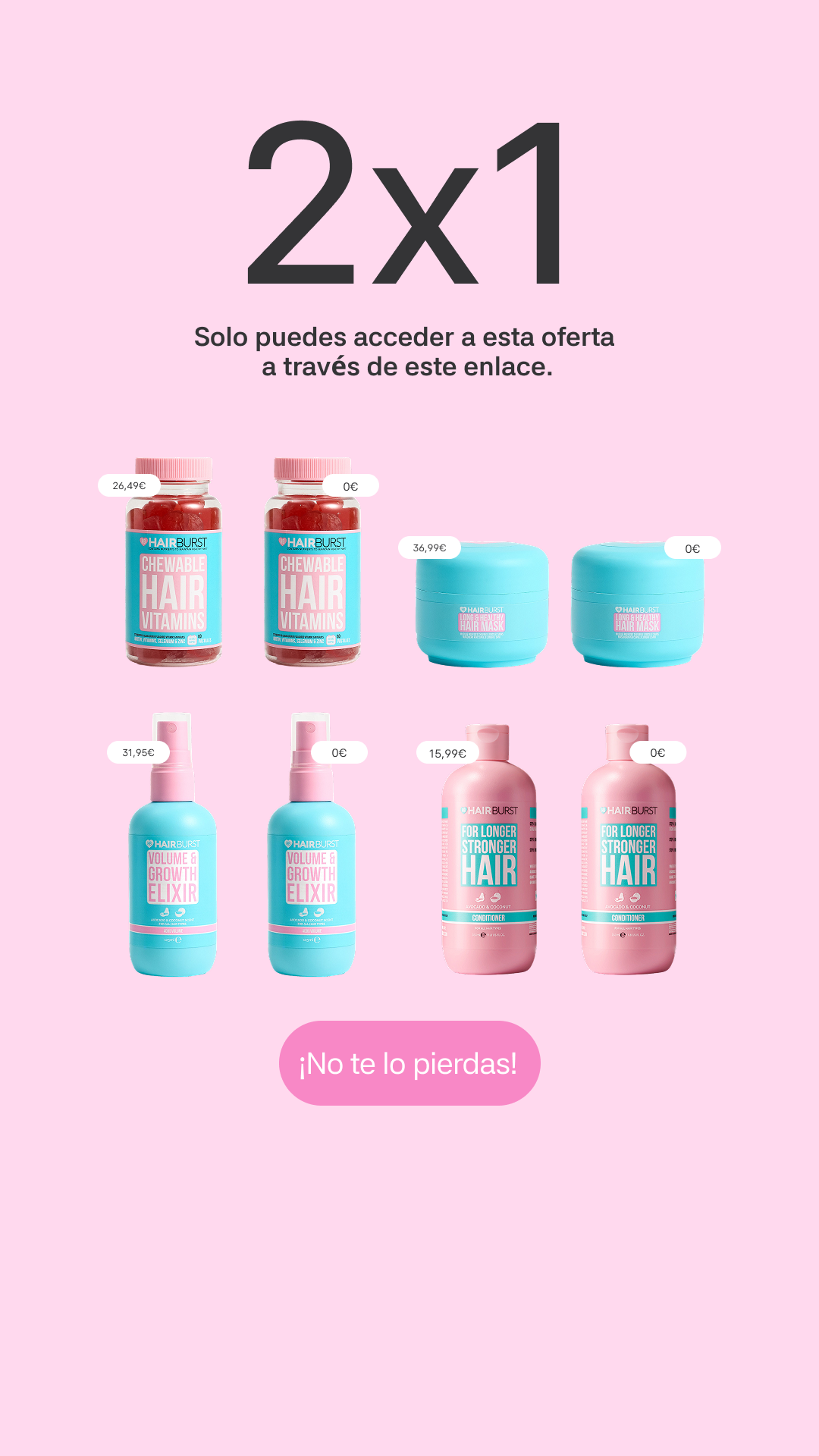 Hairburst España Facebook ad