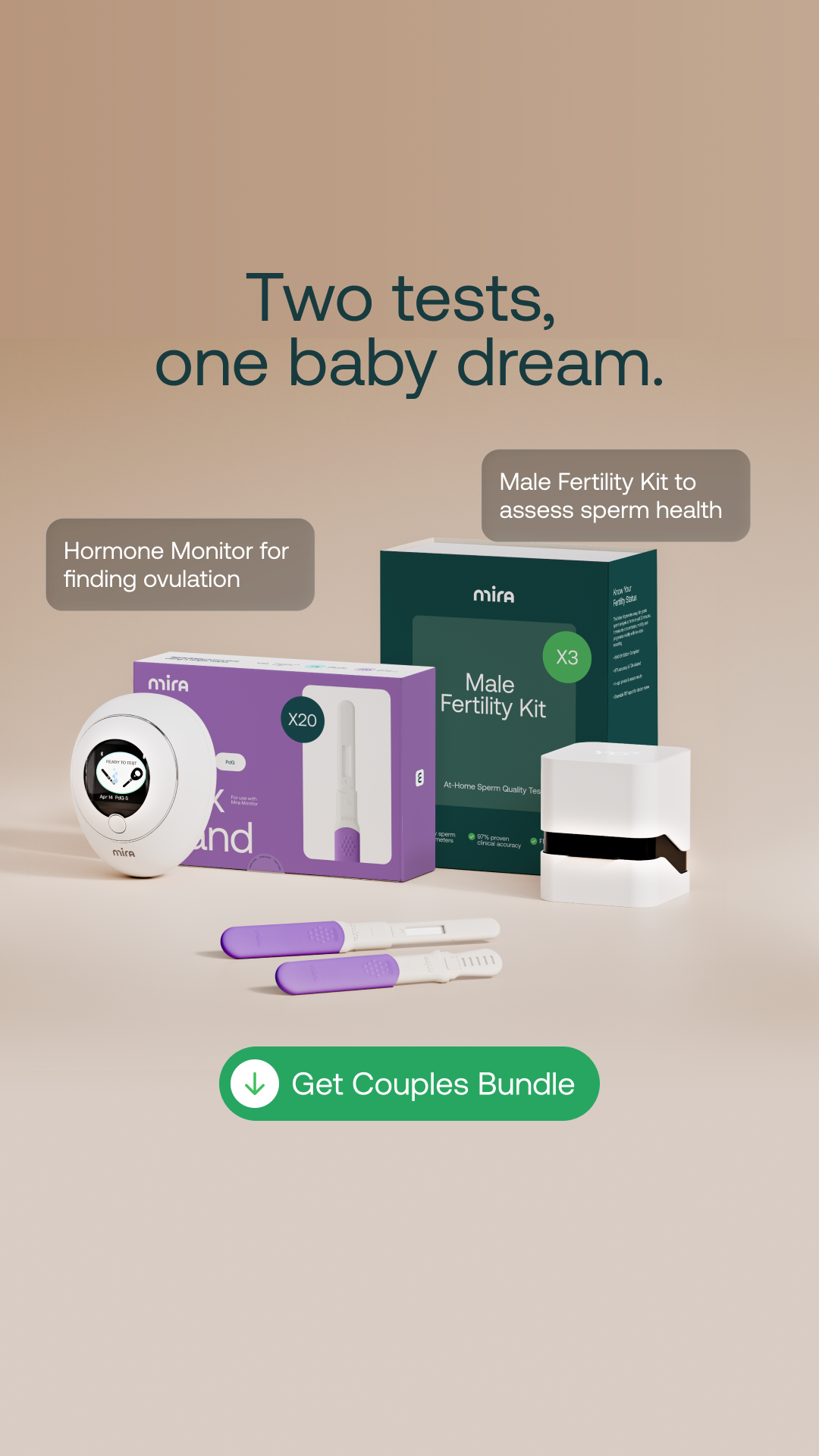Mira Fertility Facebook ad
