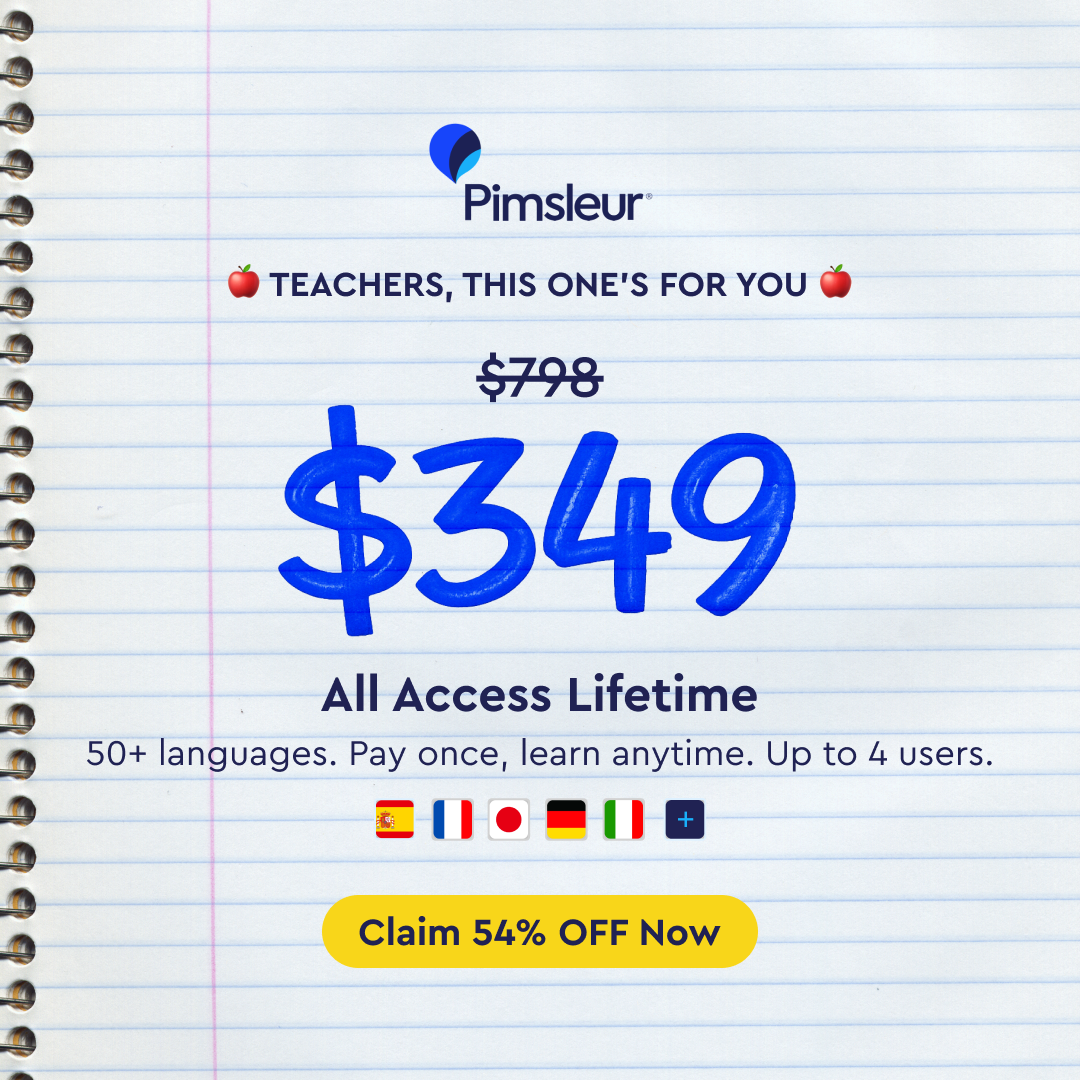 Pimsleur Language Programs Facebook ad