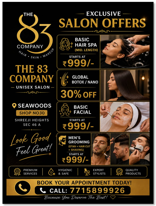 The 83 Company Salon Facebook ad: Chat with us