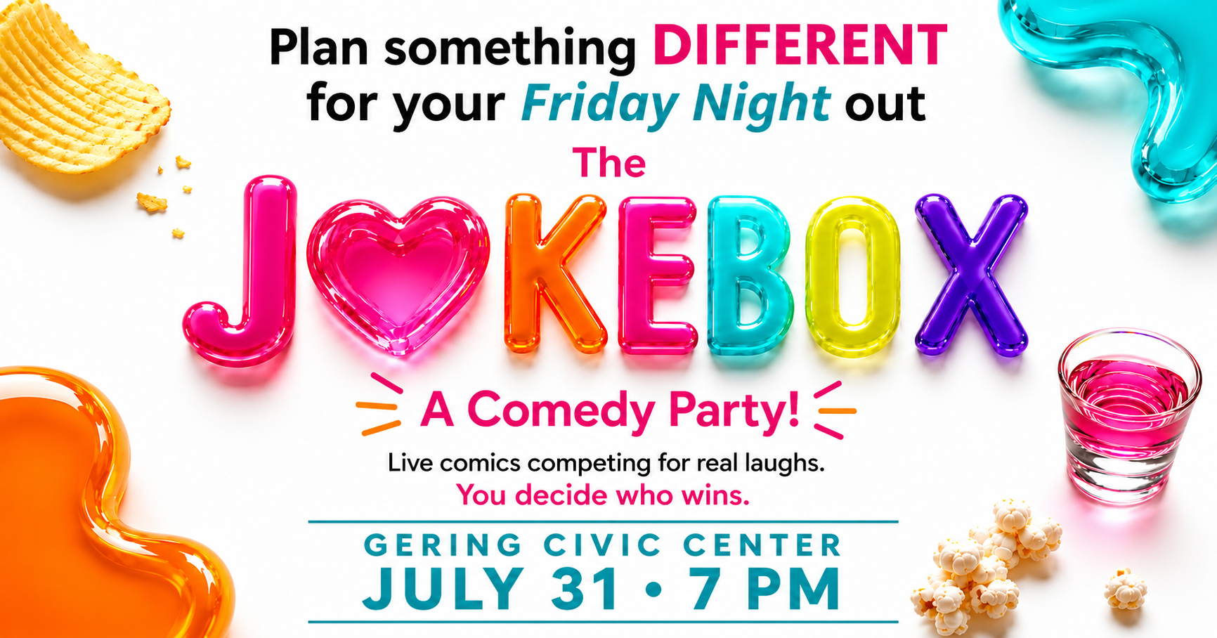 Joke Box Facebook ad from Jul 6, 2026