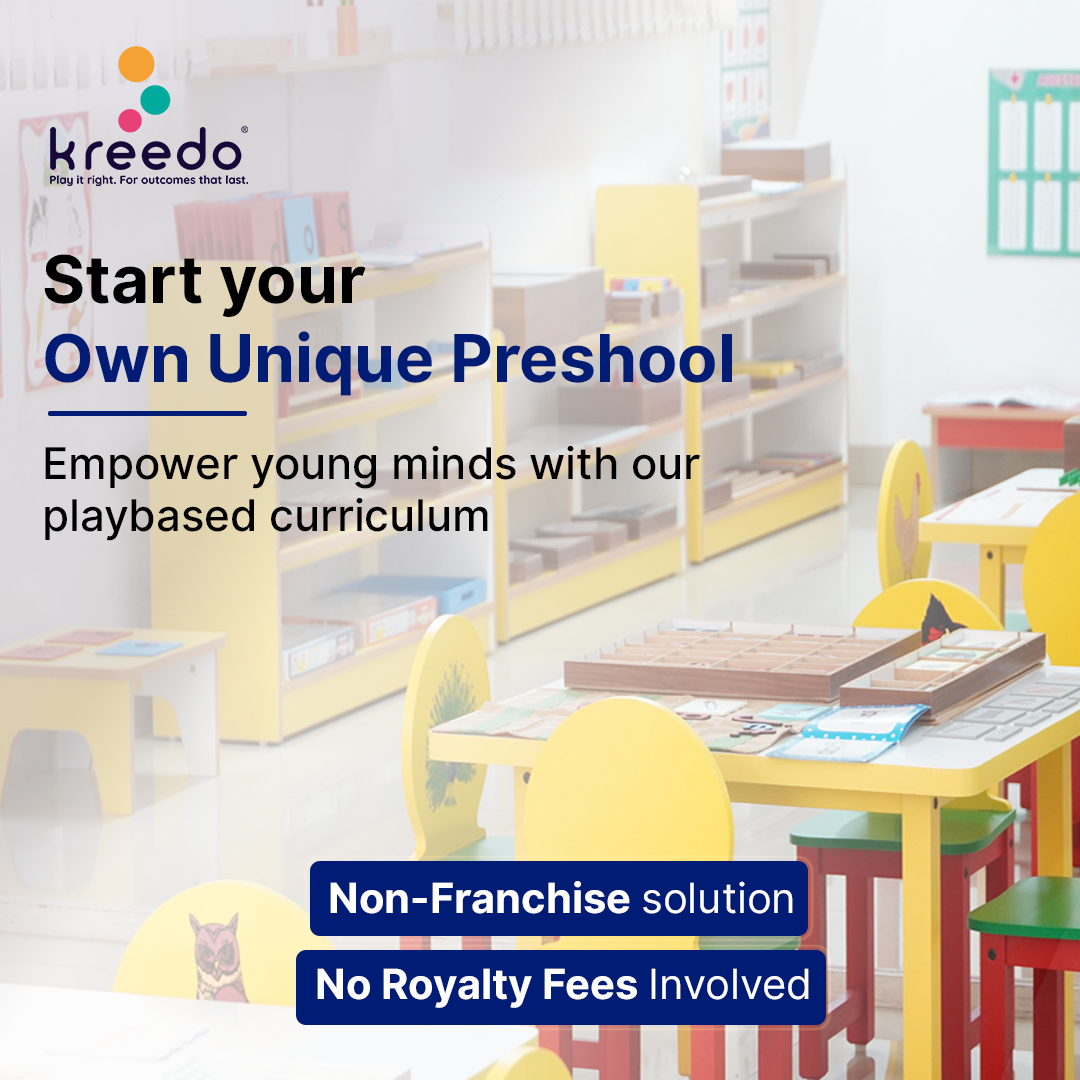 Kreedology Facebook ad: Start or Upgrade your Preschool