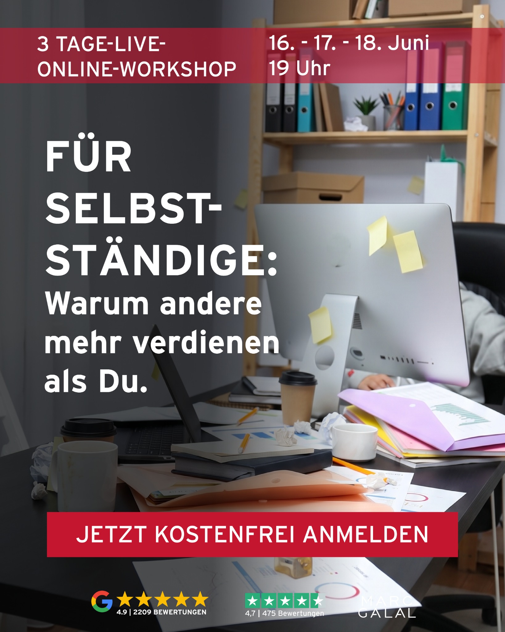 Marc Galal Facebook ad: Webinar