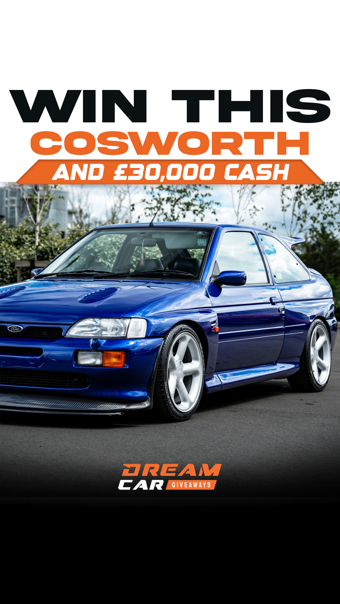 Dream Car Giveaways Facebook ad