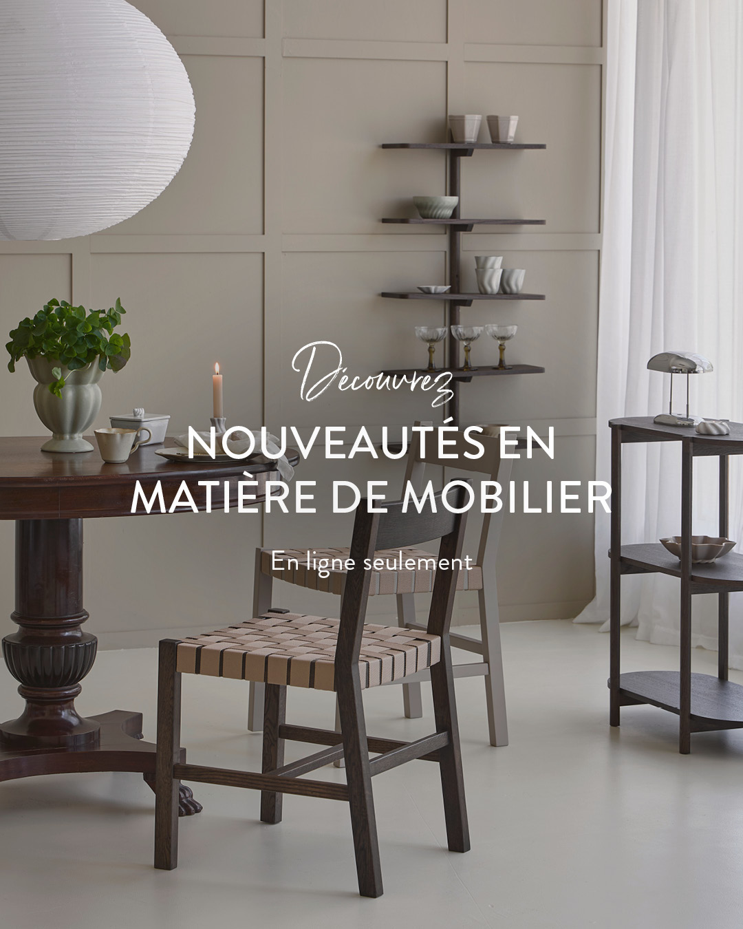 Søstrene Grene Facebook ad: Nouveautés en matière de mobilier tendance