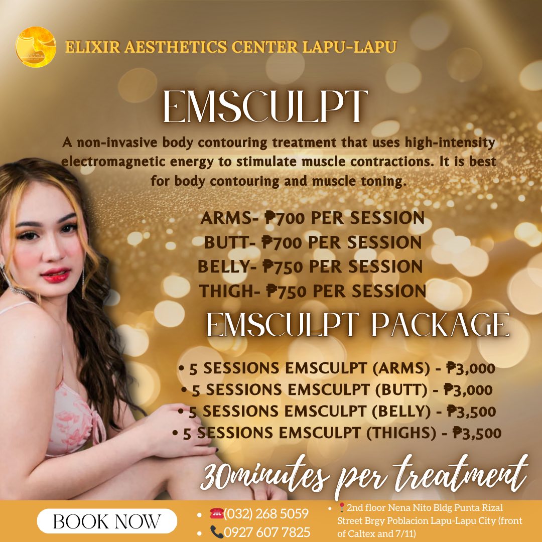 The Elixir Aesthetics Center Lapu-Lapu Facebook ad: Your beauty, confidence, and self-care journey starts here.