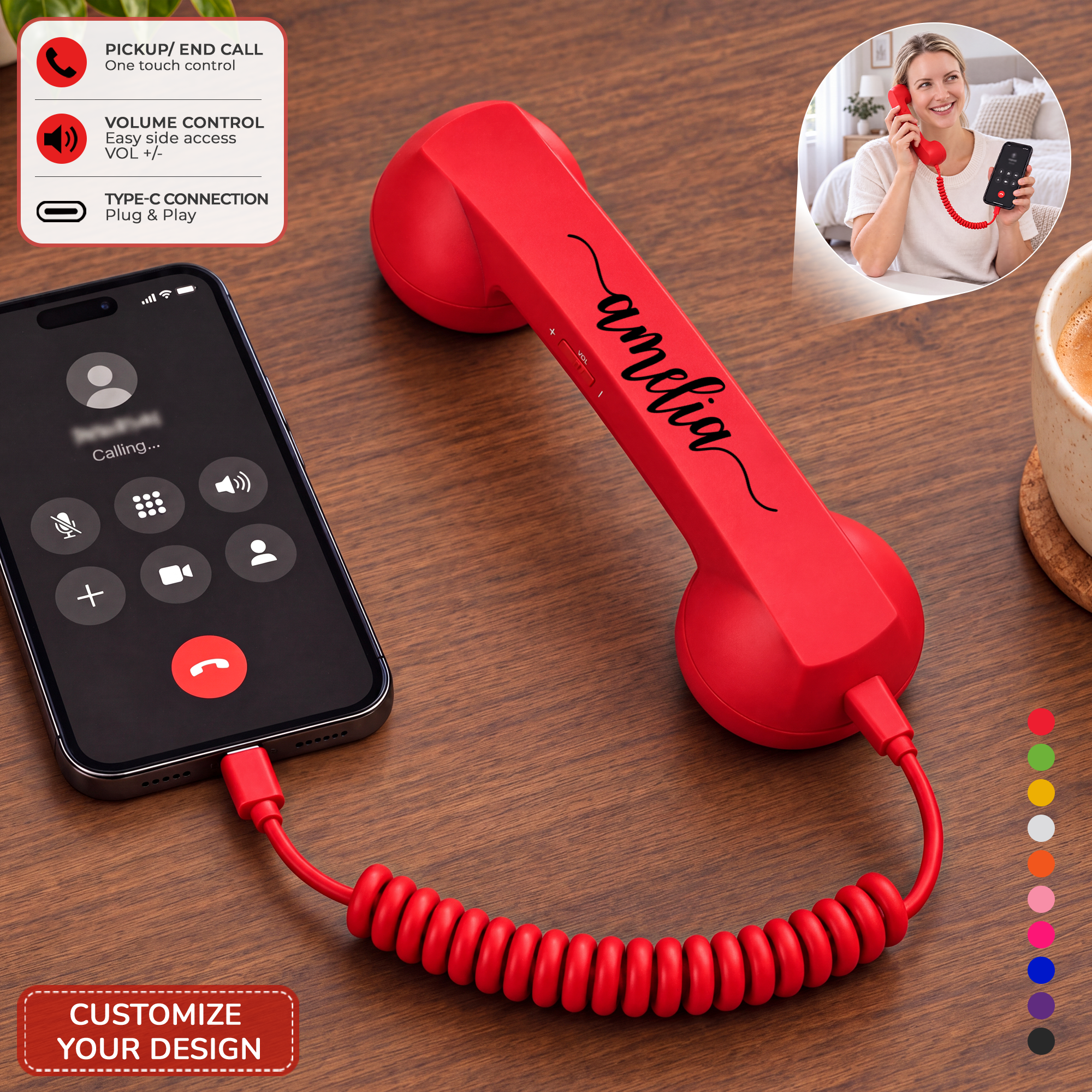 Personal Chic - Family Gifts Facebook ad: Personalized Retro Phone Handset