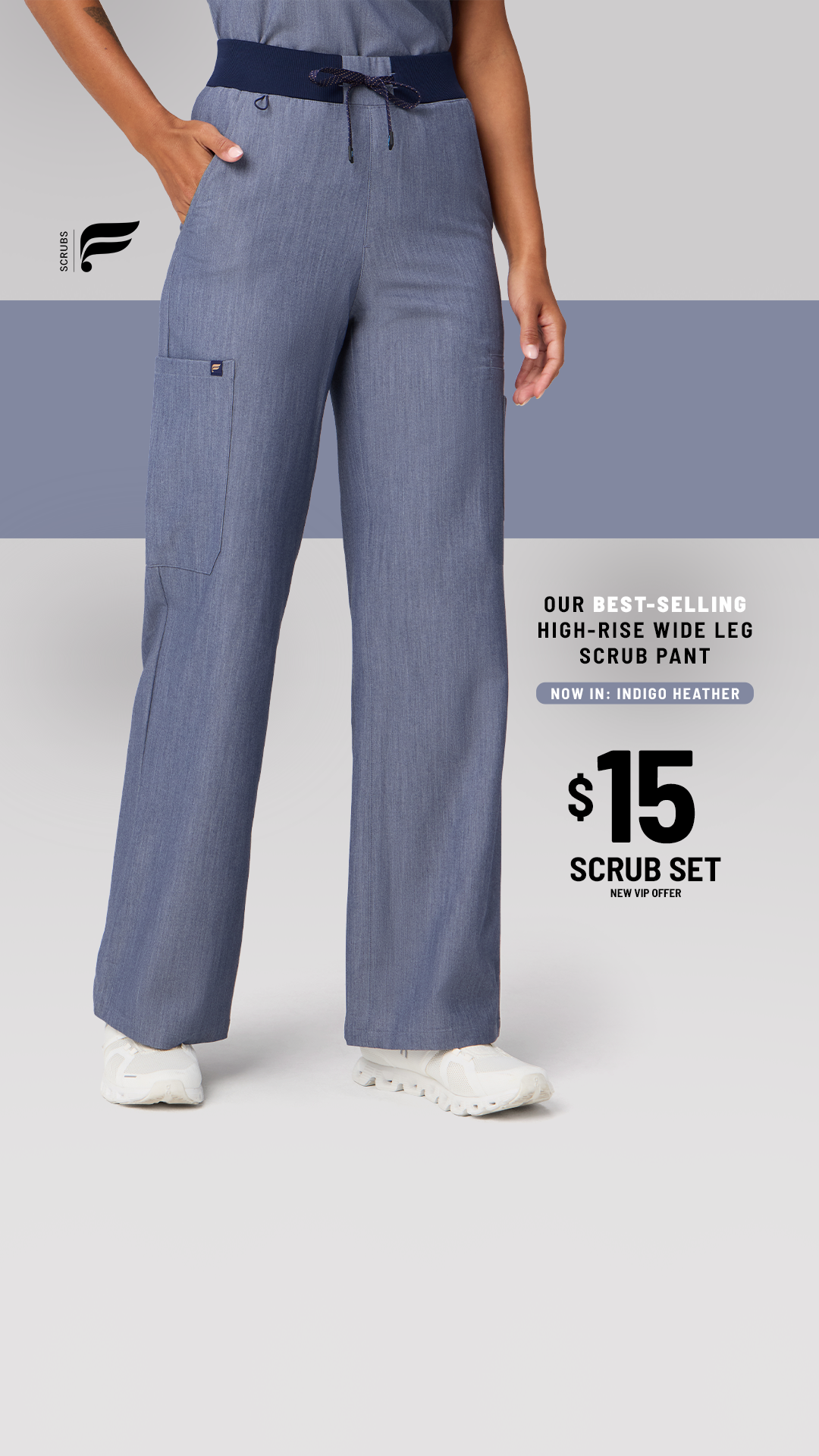 Fabletics Scrubs Facebook ad