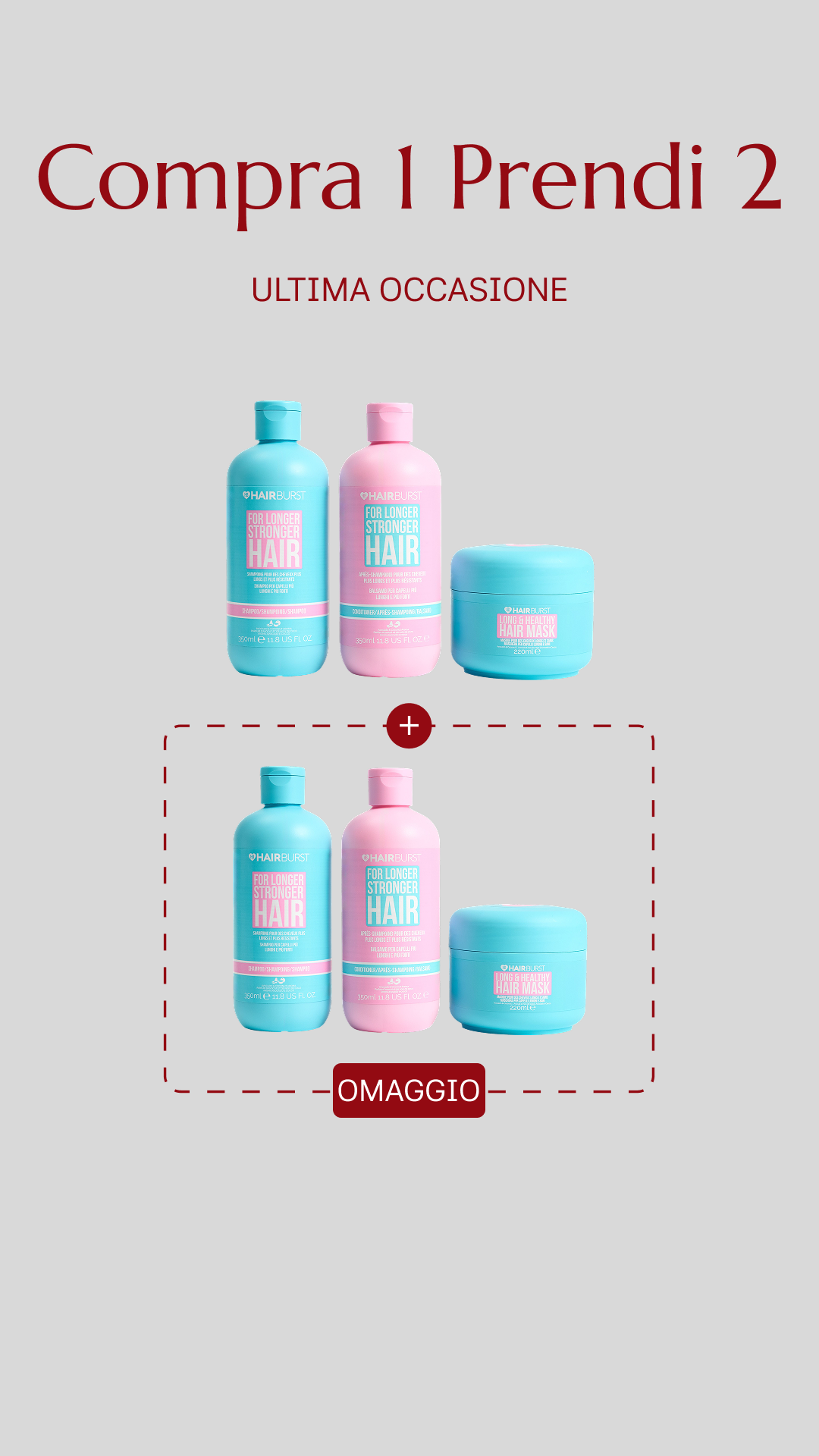 Hairburst Italia Facebook ad