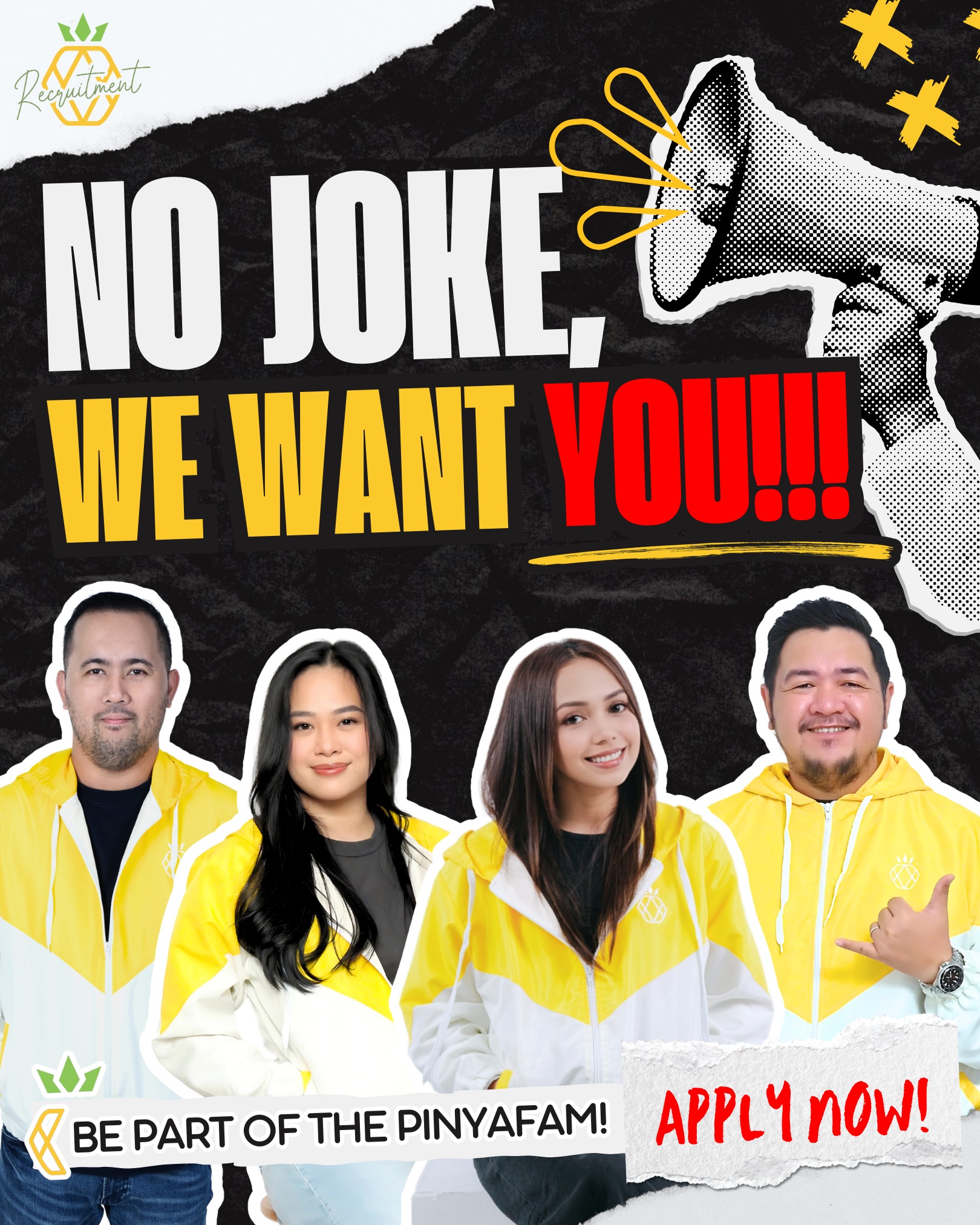 Pineapple Recruitment Facebook ad