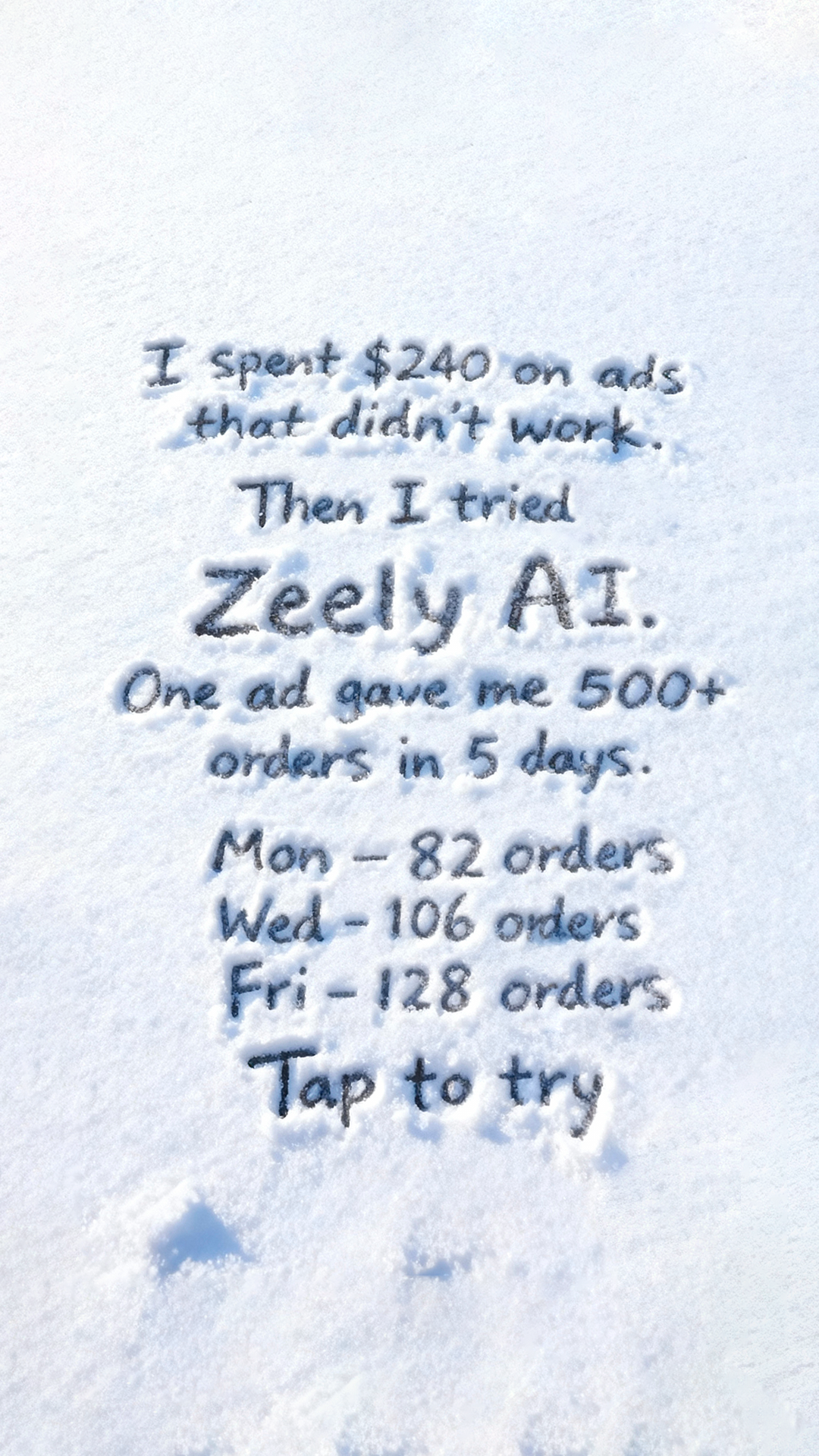 Zeely Facebook ad